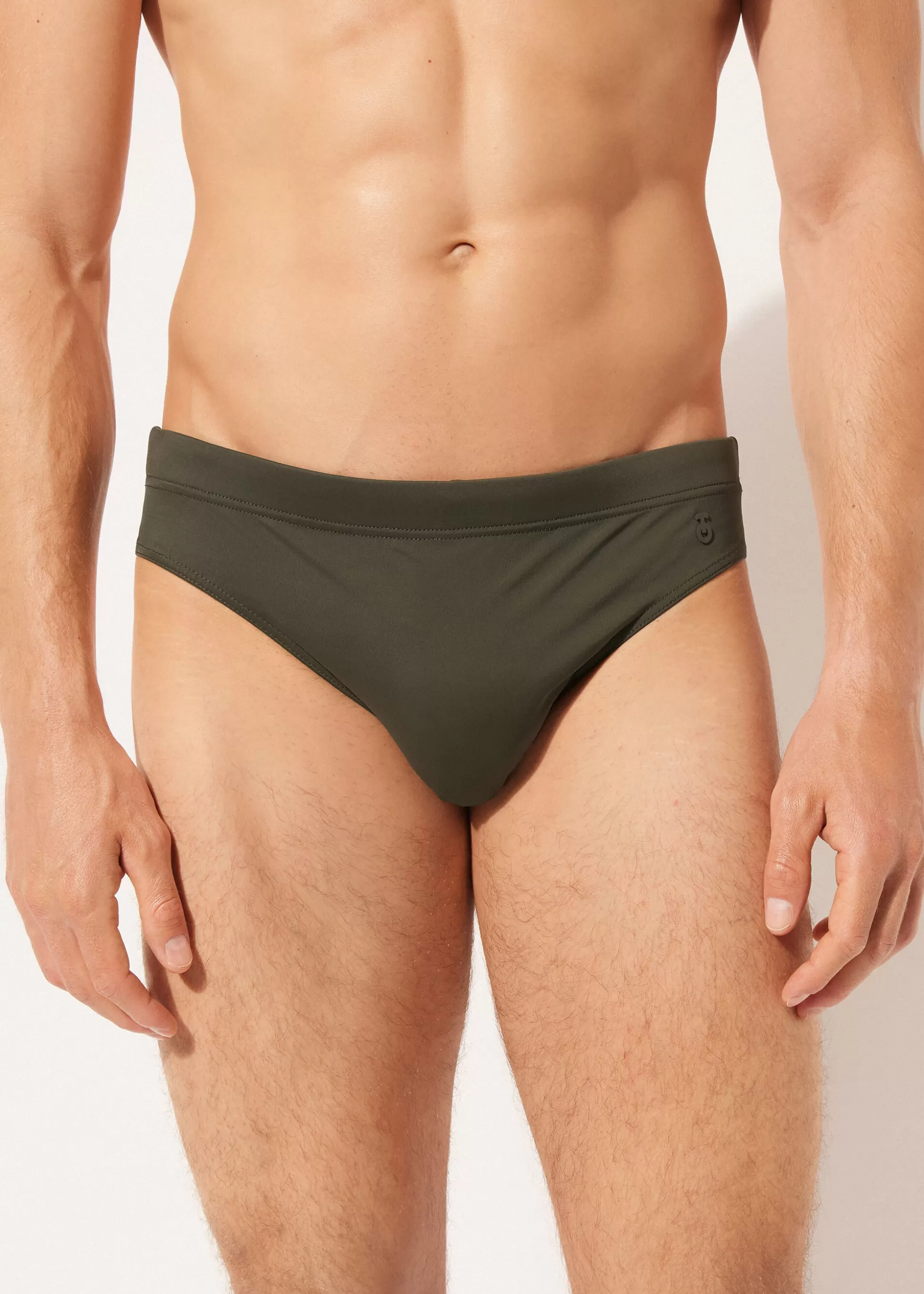 Bañadores Slips-Calzedonia Bañador Slip de Hombre Rio Verdefango