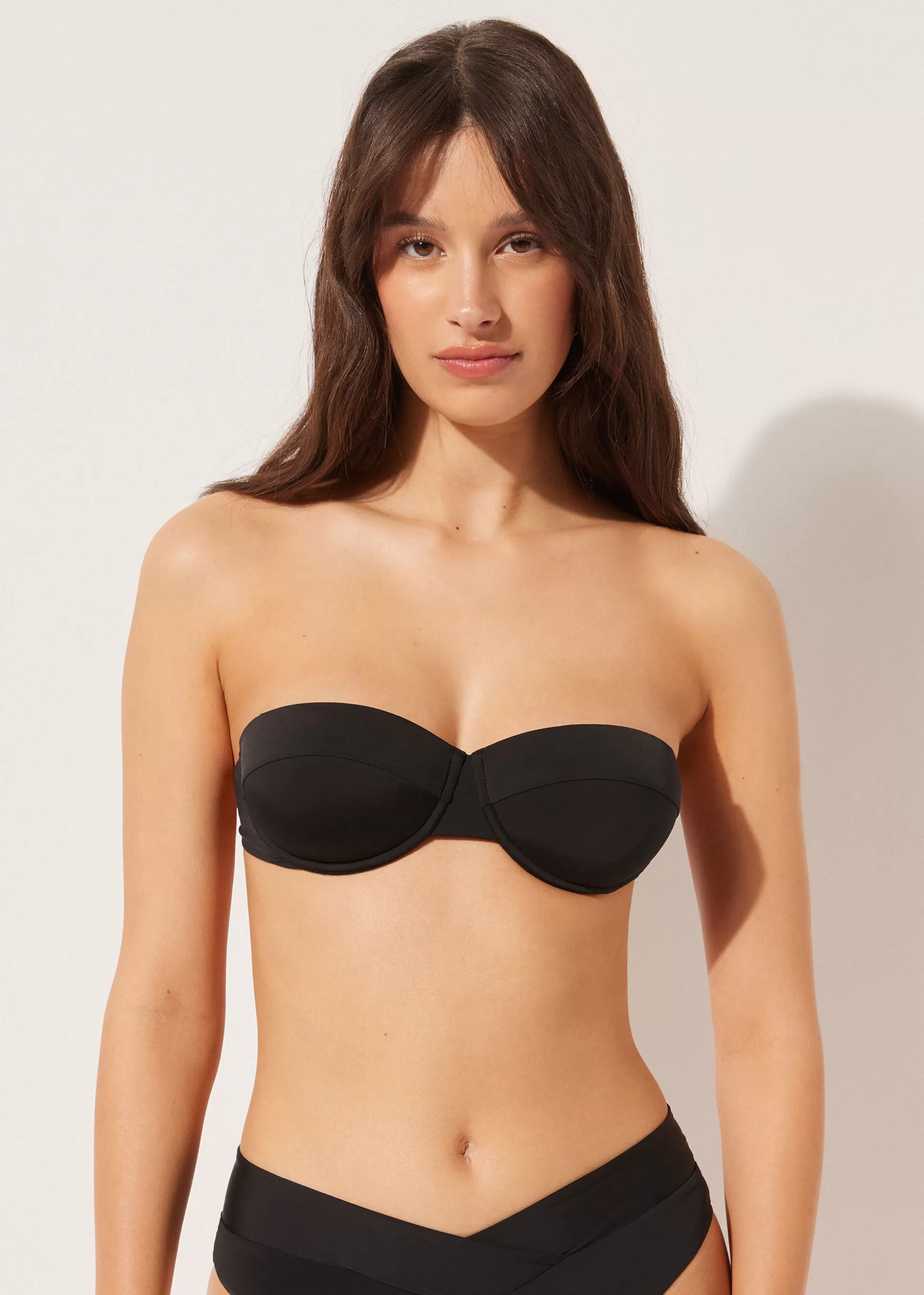 Tops Bikini | Bikini-Calzedonia Bandeau Balconette Relleno Ligero Bikini Indonesia Negroindonesia