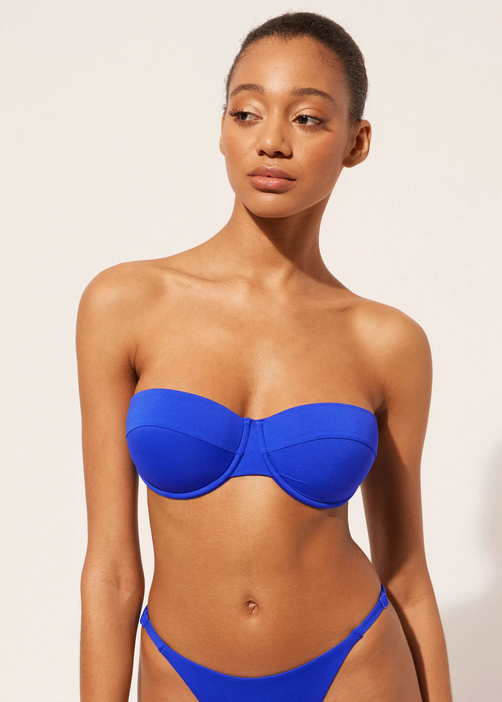 Bikini | Tops Bikini-Calzedonia Bandeau Balconette Relleno Ligero Bikini Indonesia Indonesiabluesapphire