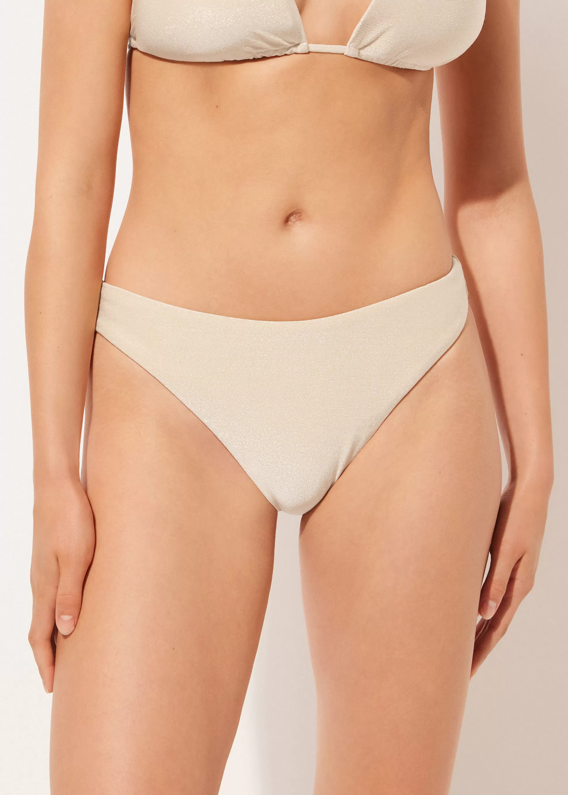 Bikini | Braguitas Bikini-Calzedonia Bikini Braguita Clásica Golden Gleam Marfillamé