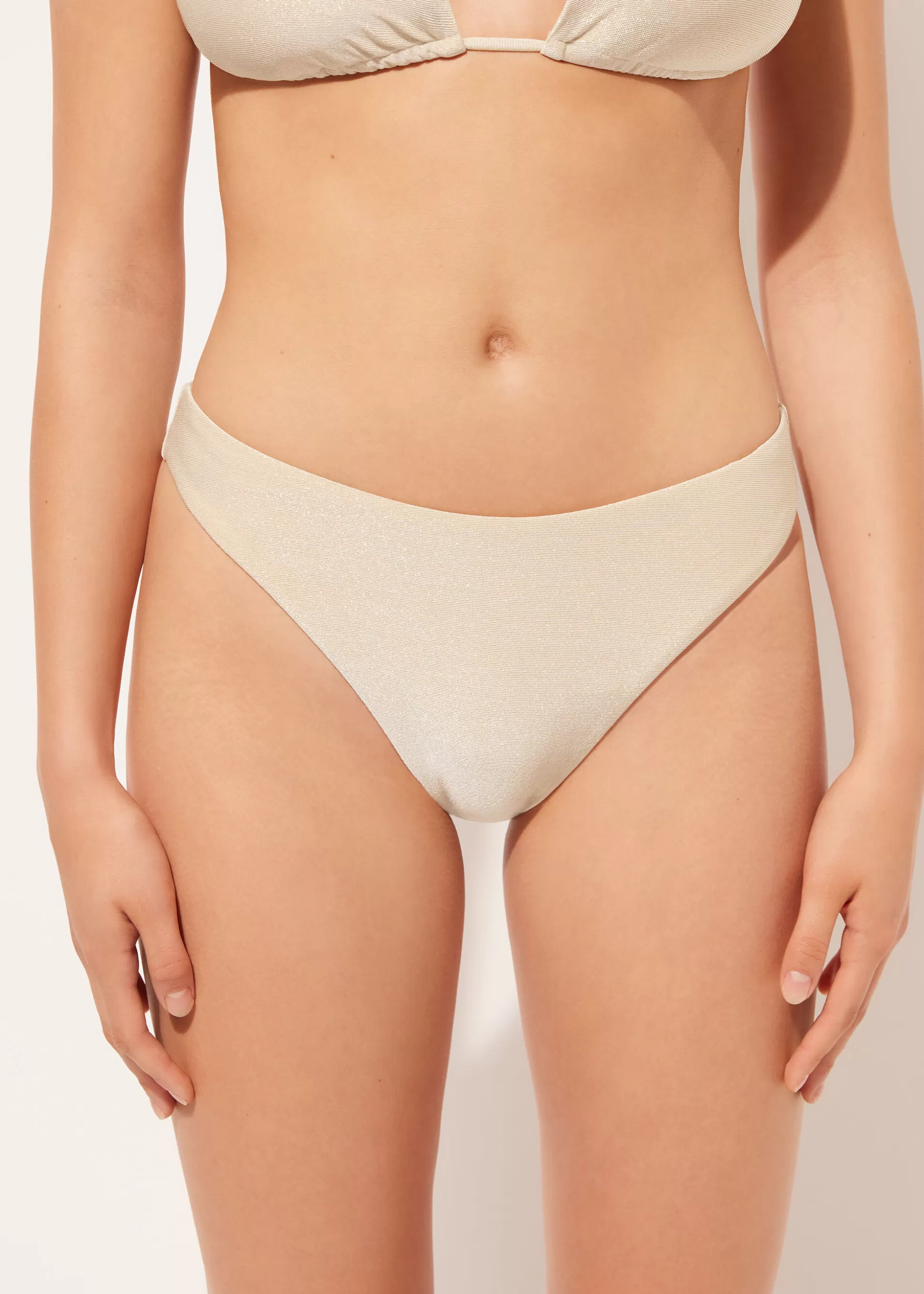 Bikini | Braguitas Bikini-Calzedonia Bikini Braguita Clásica Golden Gleam Marfillamé