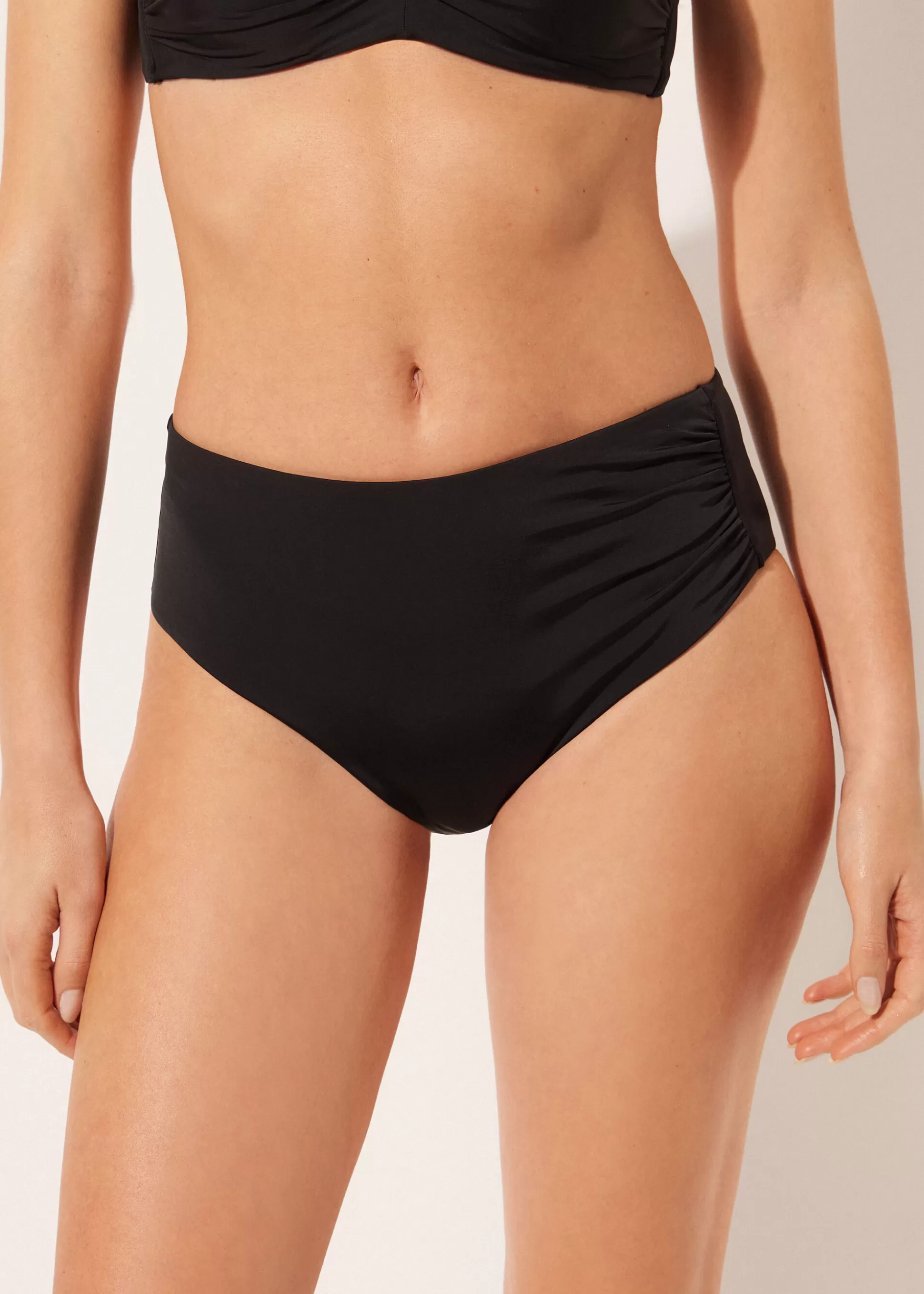 Bikini | Braguitas Bikini-Calzedonia Braguita Cintura Alta Contención Bikini Indonesia Negroindonesia