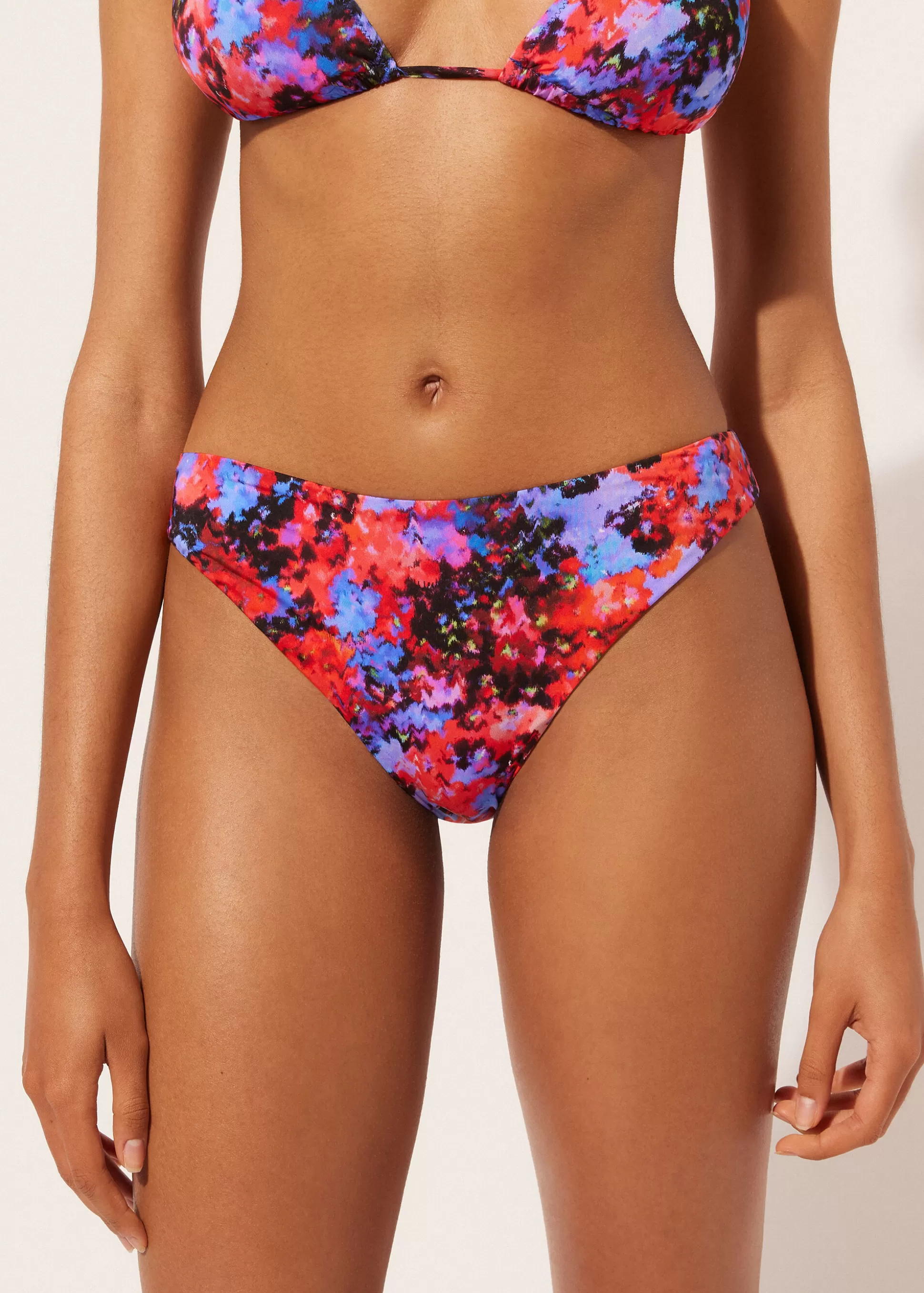 Bikini | Braguitas Bikini-Calzedonia Braguita Clásica Bikini Blurred Flowers Estampadofloraldifuminado