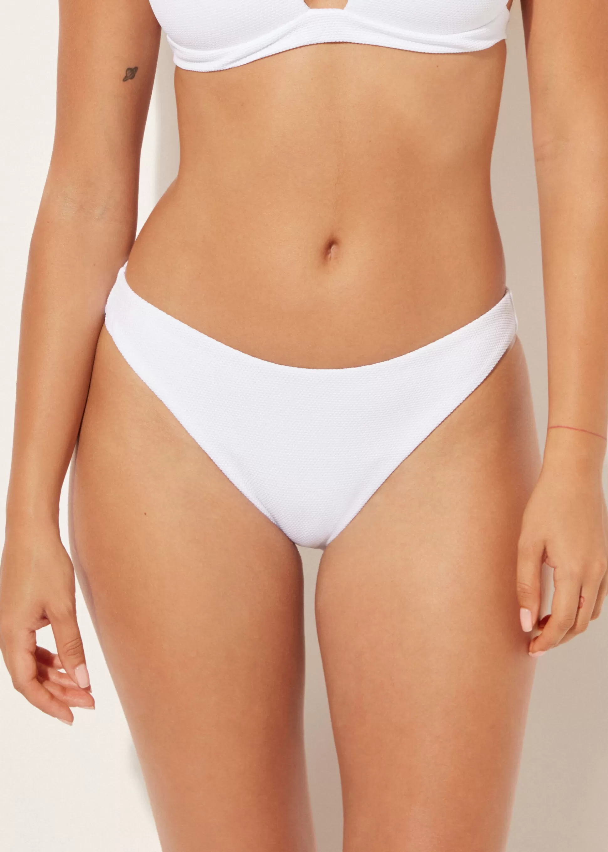 Bikini | Braguitas Bikini-Calzedonia Braguita Clásica Bikini Classic Piquet Piquéblanco