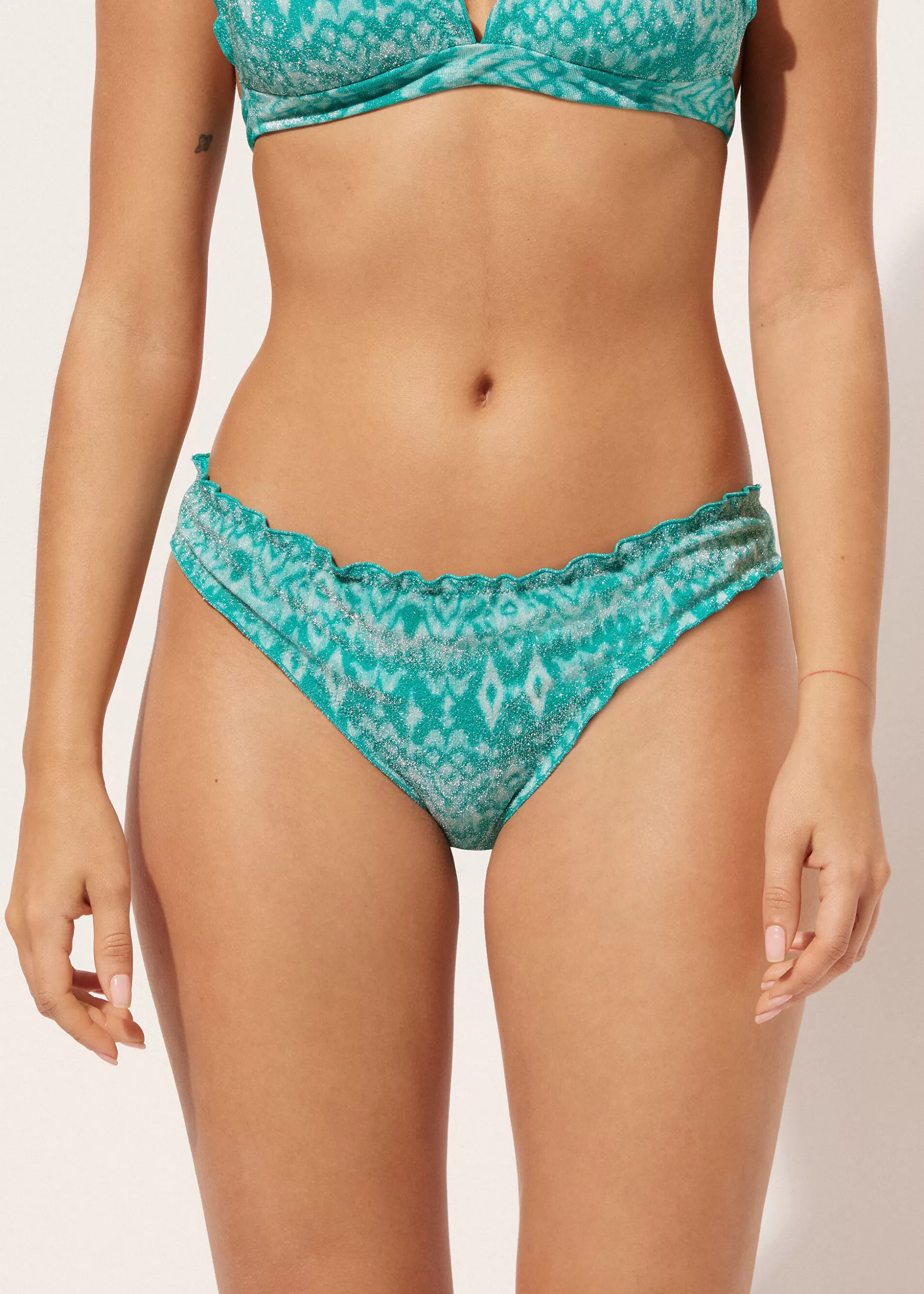 Bikini | Braguitas Bikini-Calzedonia Braguita Clásica Bikini Ethnic Island Étnicoturquesa