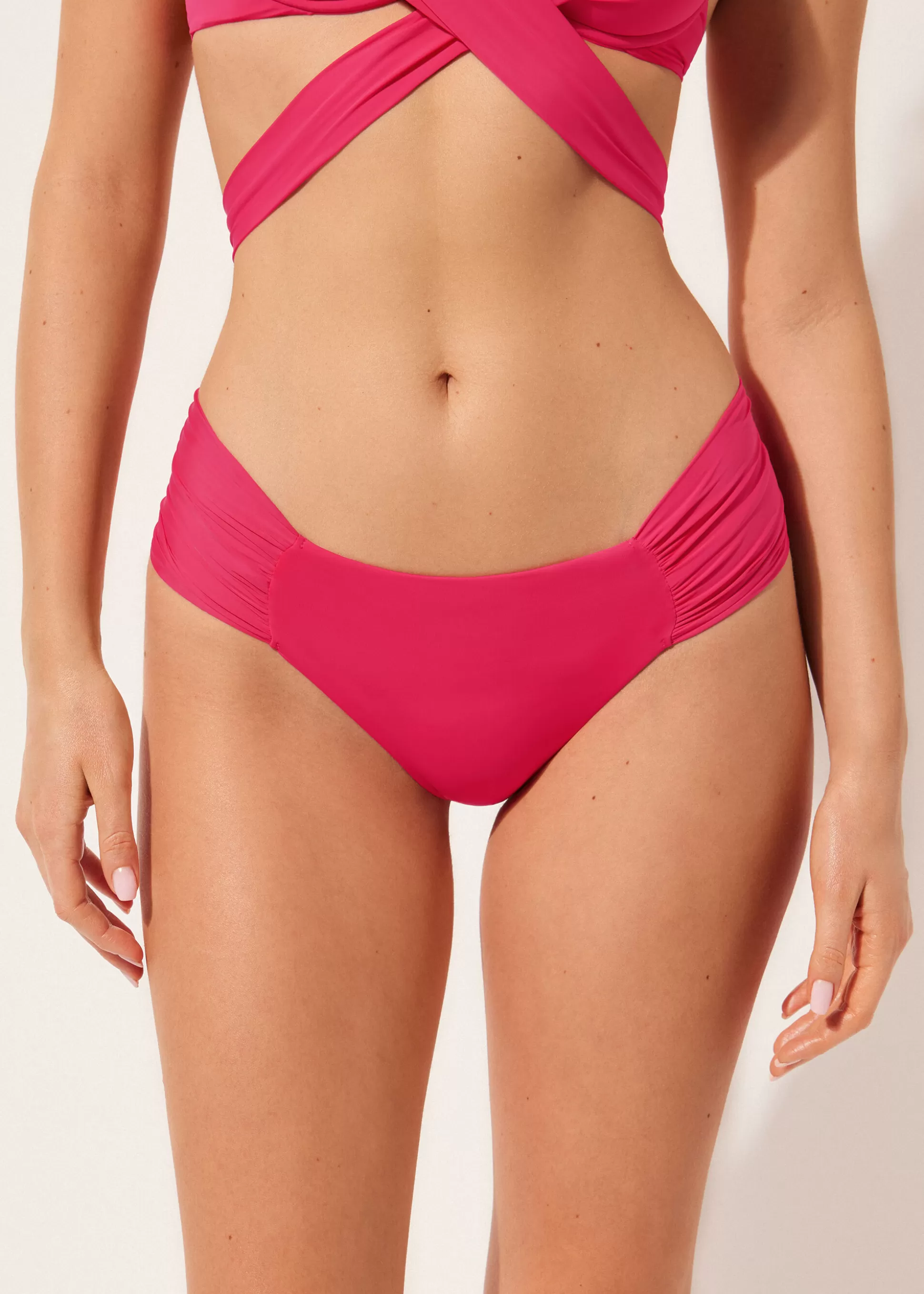 Bikini | Braguitas Bikini-Calzedonia Braguita con Drapeado Bikini Indonesia Indonesiasunsetmagenta