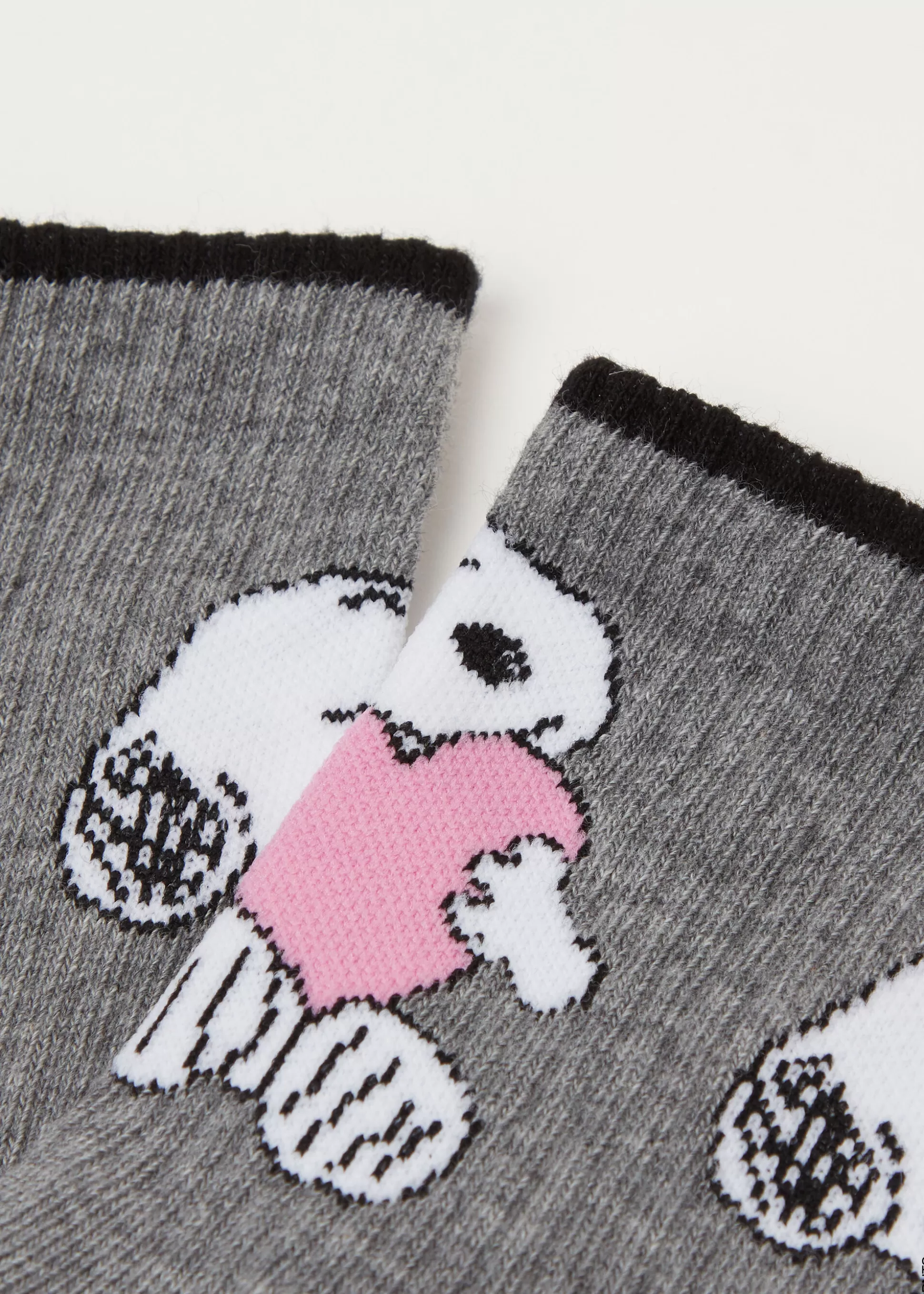 Calcetines Cortos-Calzedonia Calcetines Algodón Snoopy Grigiomelangecuorisnoopypeanuts