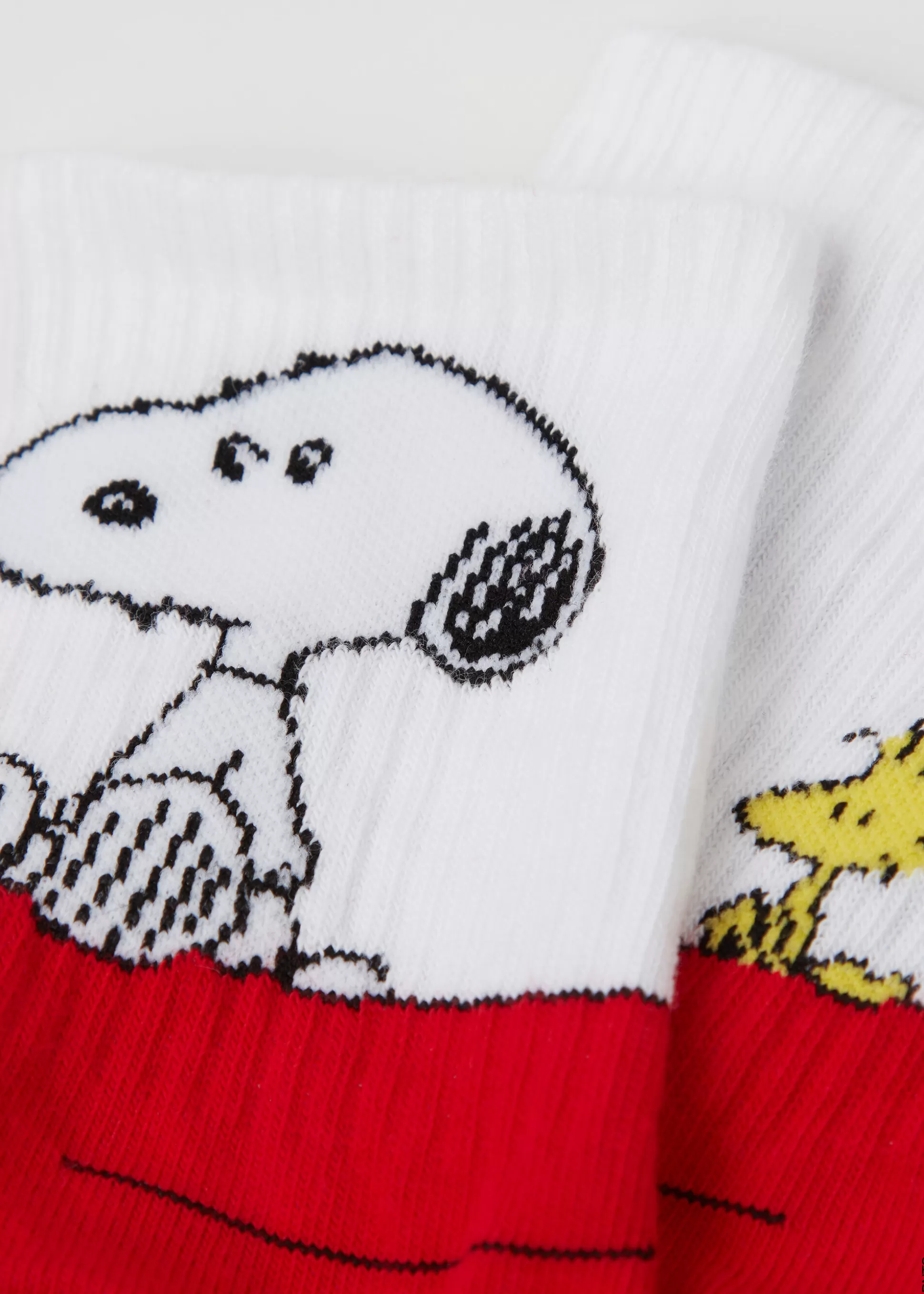 Calcetines Cortos-Calzedonia Calcetines Algodón Snoopy Bicolorbiancorossosnoopypeanuts