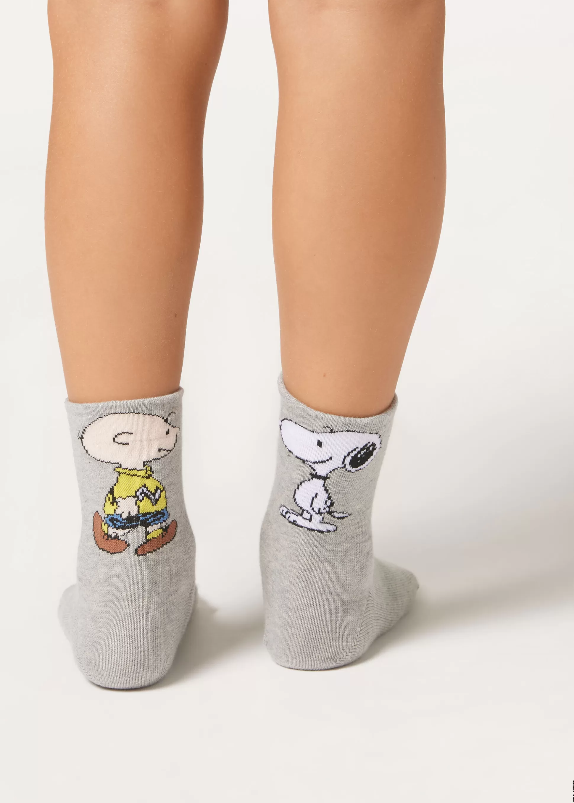 Calcetines Cortos | Calcetines Cortos-Calzedonia Calcetines Algodón Snoopy Grigiosnoopypeanuts