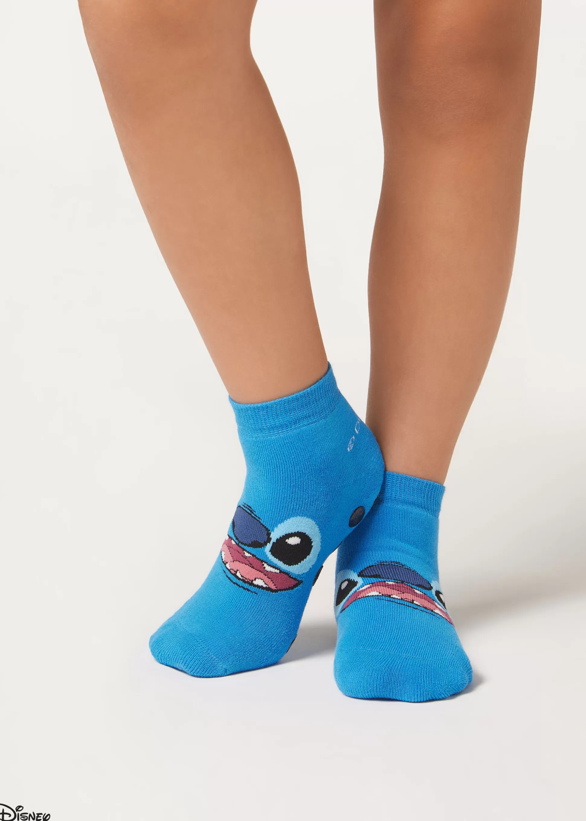 Calcetines Antideslizantes | Calcetines Cortos-Calzedonia Calcetines Antideslizantes Algodón Stitch Blustitchdisney