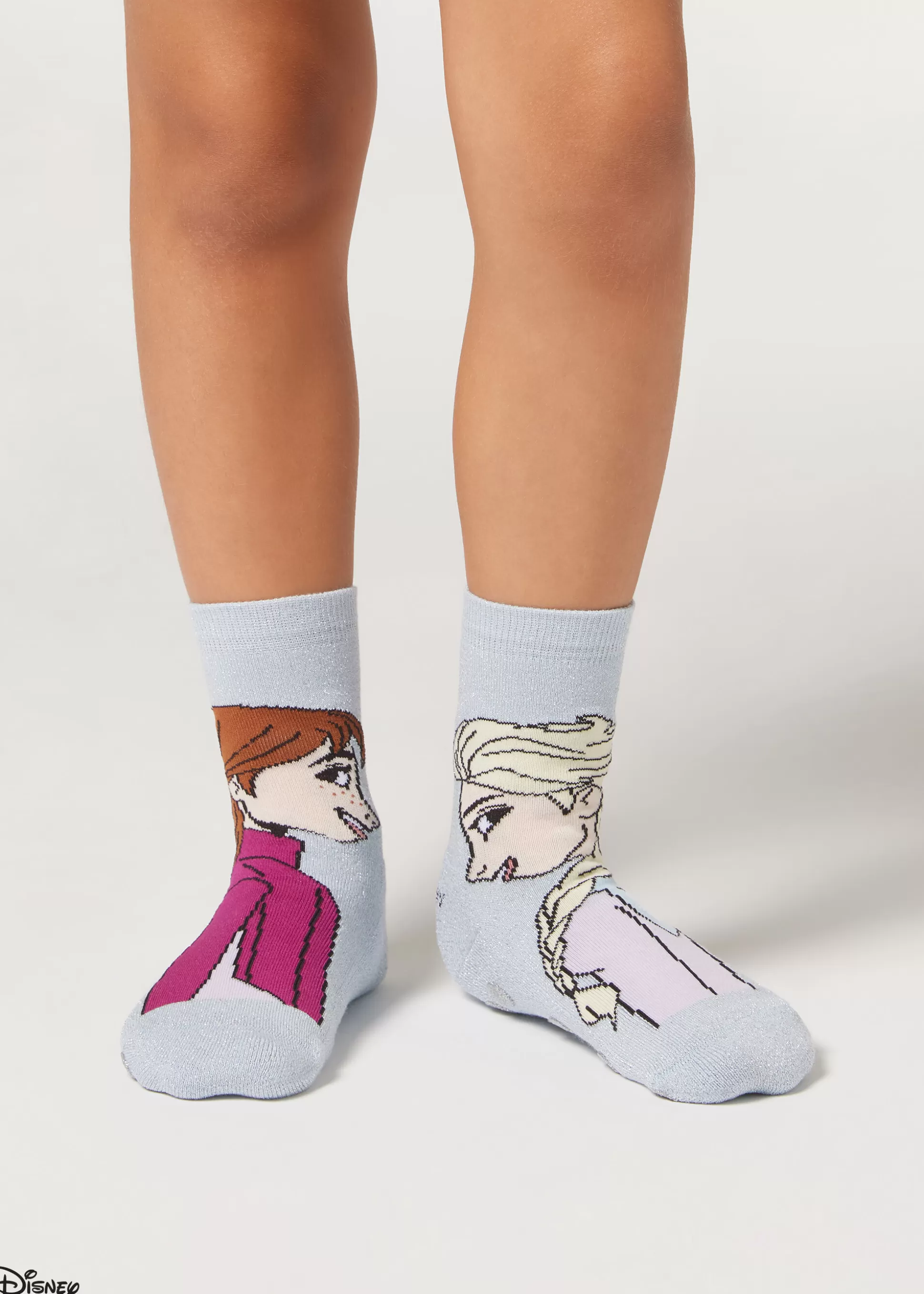 Calcetines Antideslizantes | Calcetines Cortos-Calzedonia Calcetines Antideslizantes Elsa Niños Azzurroelsaannadisney