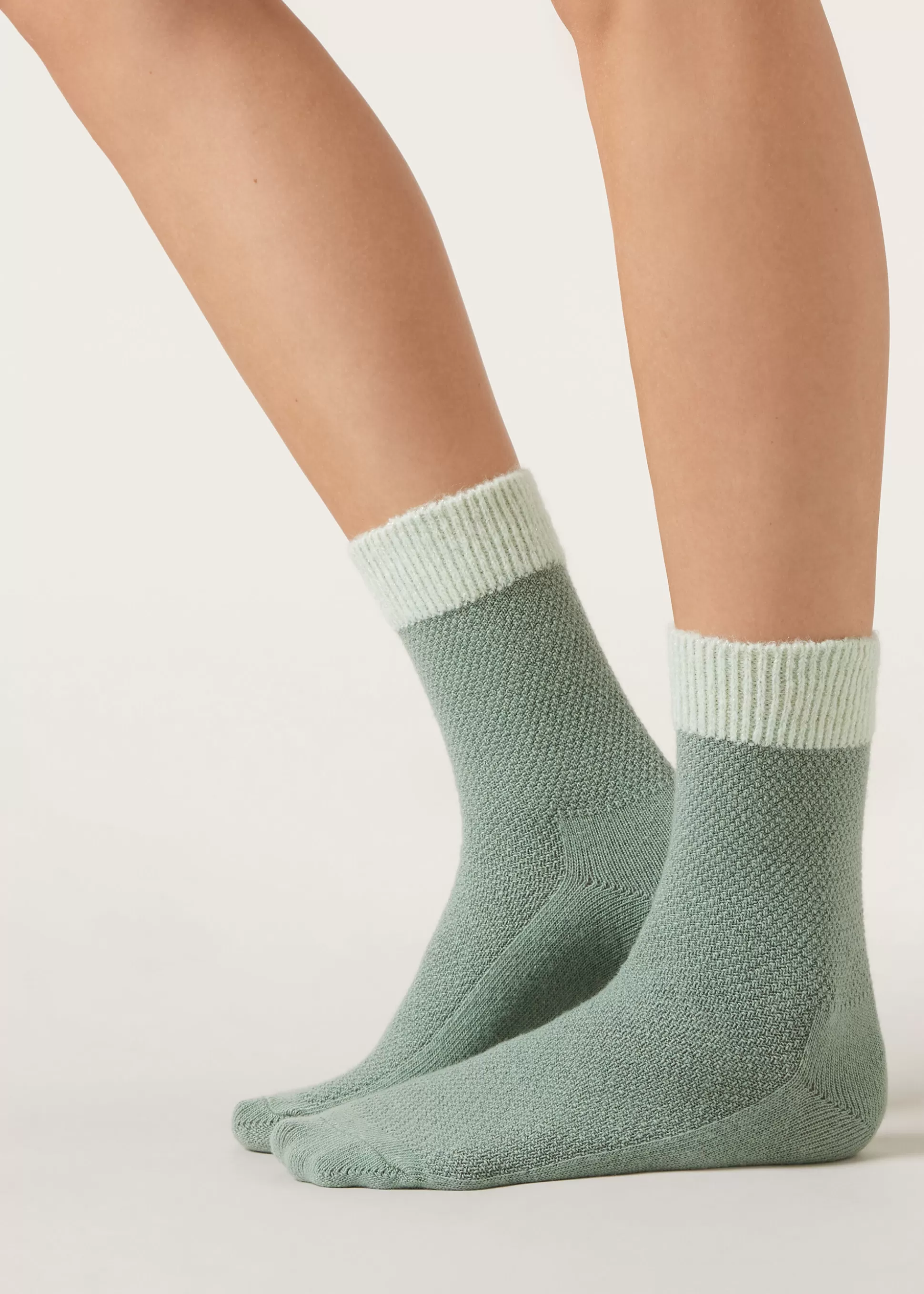 Calcetines Cortos-Calzedonia Calcetines Cashmere Verdesalviacashmere