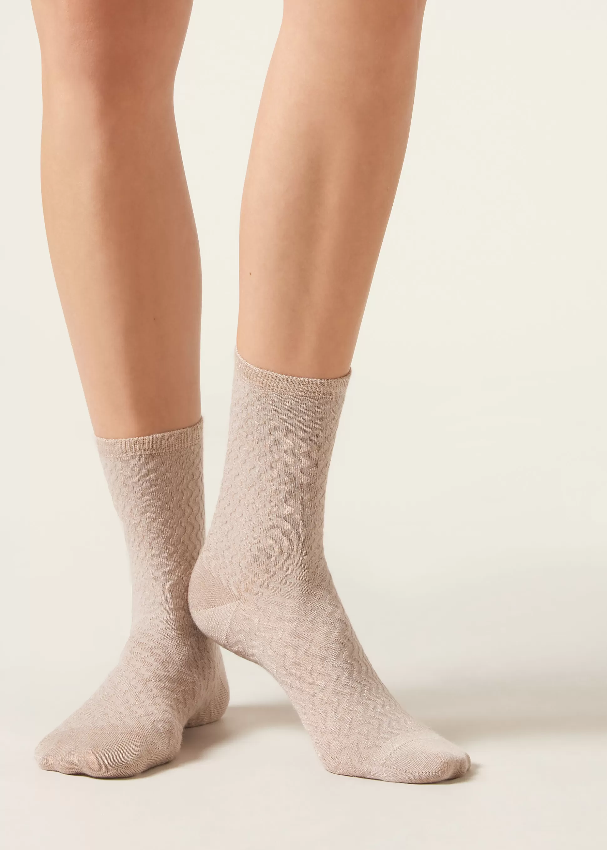 Calcetines Cortos-Calzedonia Calcetines Cashmere Naturalebeigemelangeondecashmere