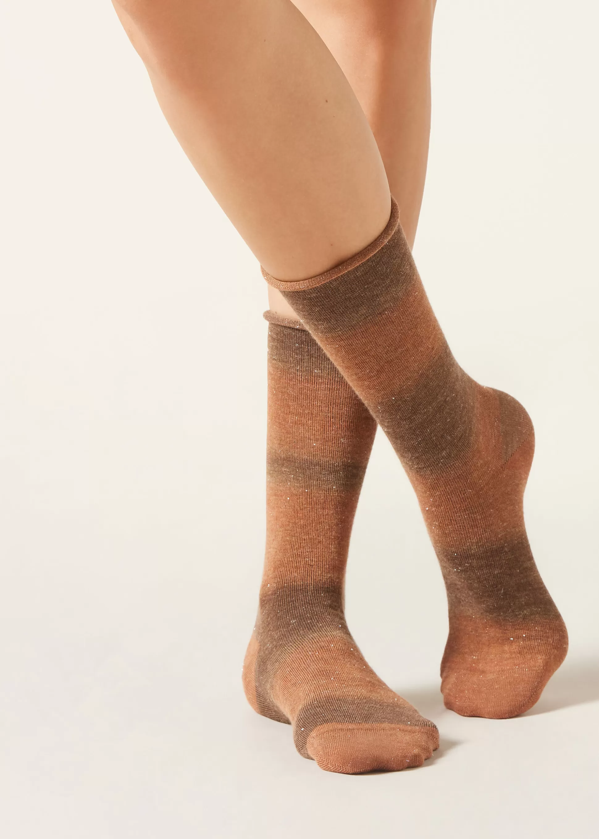 Calcetines Cortos-Calzedonia Calcetines Cashmere 3/4 Largo Naturalecaramellocashmere