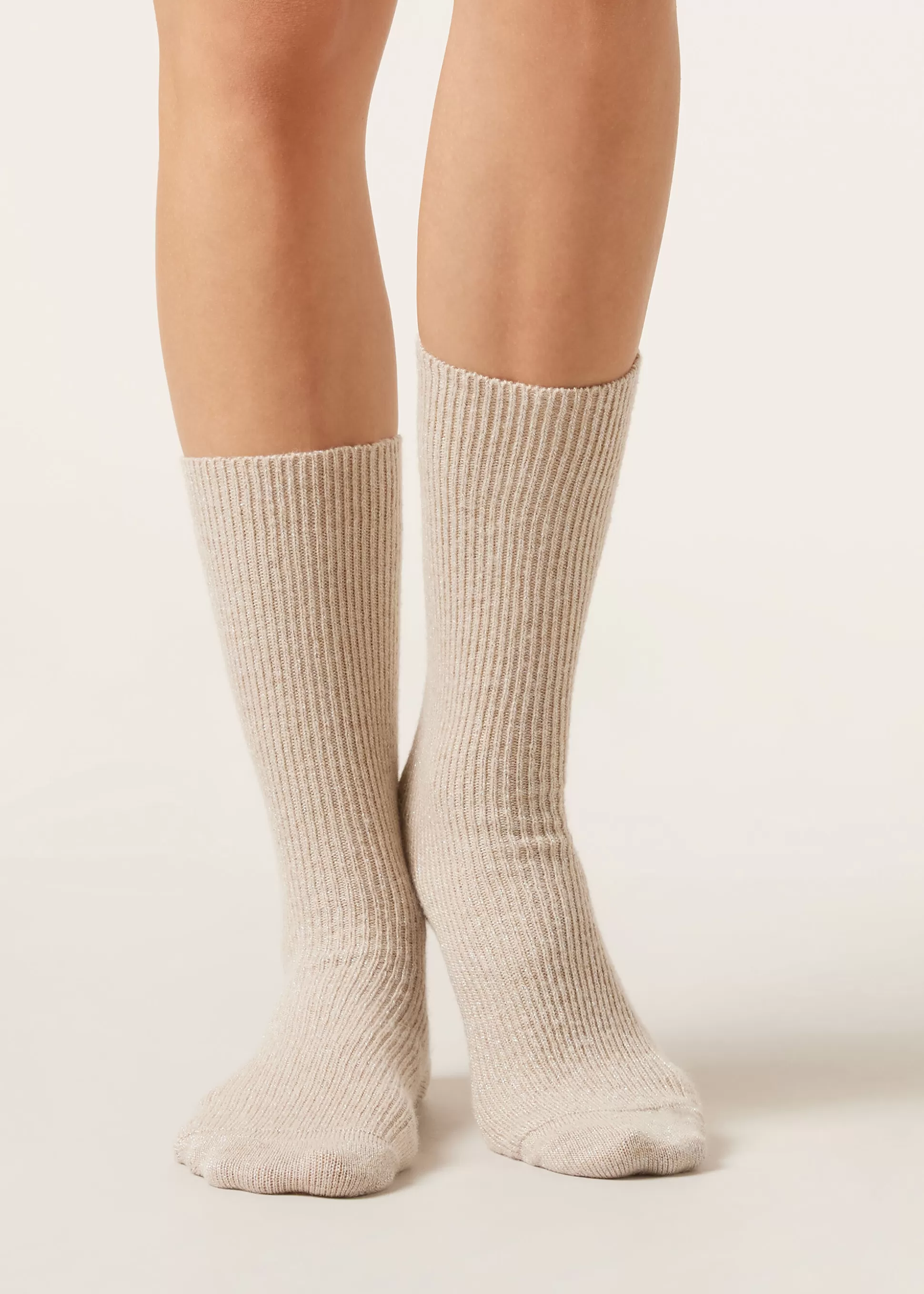 Calcetines Cortos-Calzedonia Calcetines Cashmere 3/4 Largo Naturaljaspeadocachemira