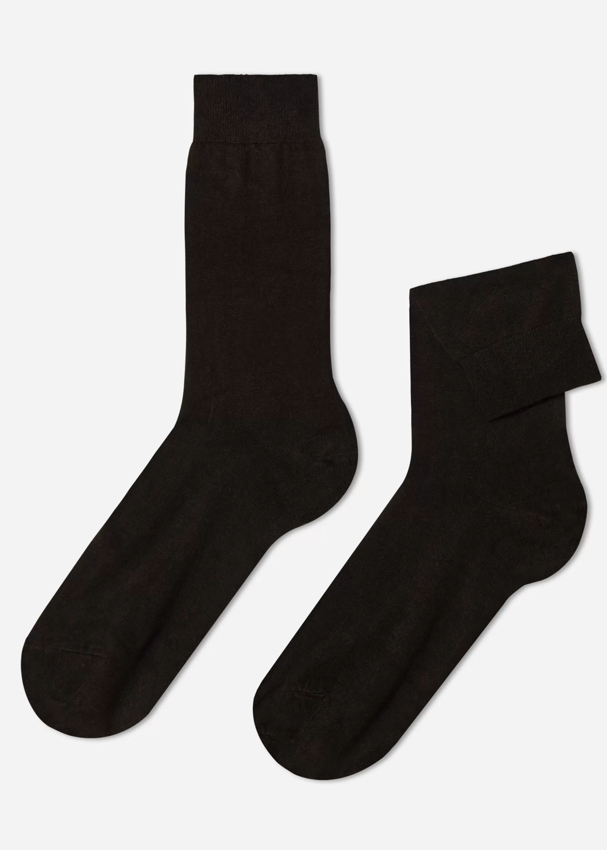 Calcetines Cortos-Calzedonia Calcetines Cashmere de Hombre Marrone