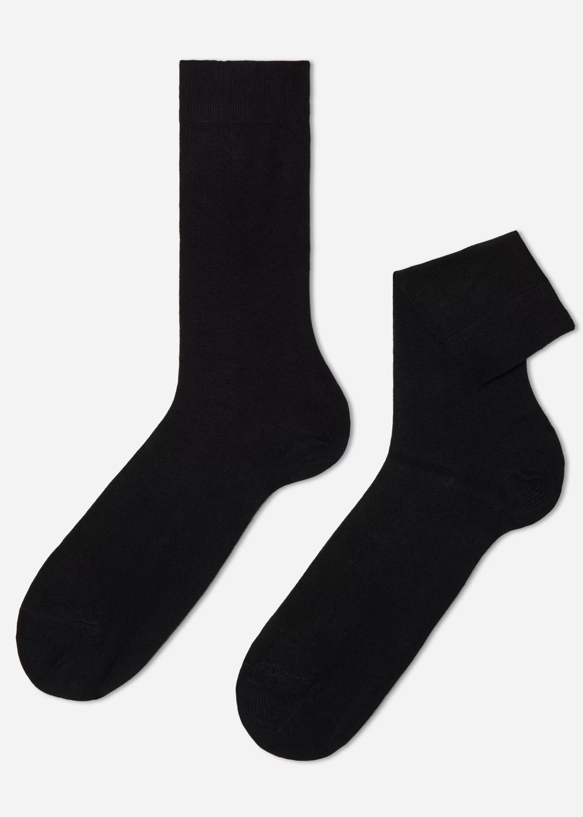 Calcetines Cortos-Calzedonia Calcetines Cashmere de Hombre Negro