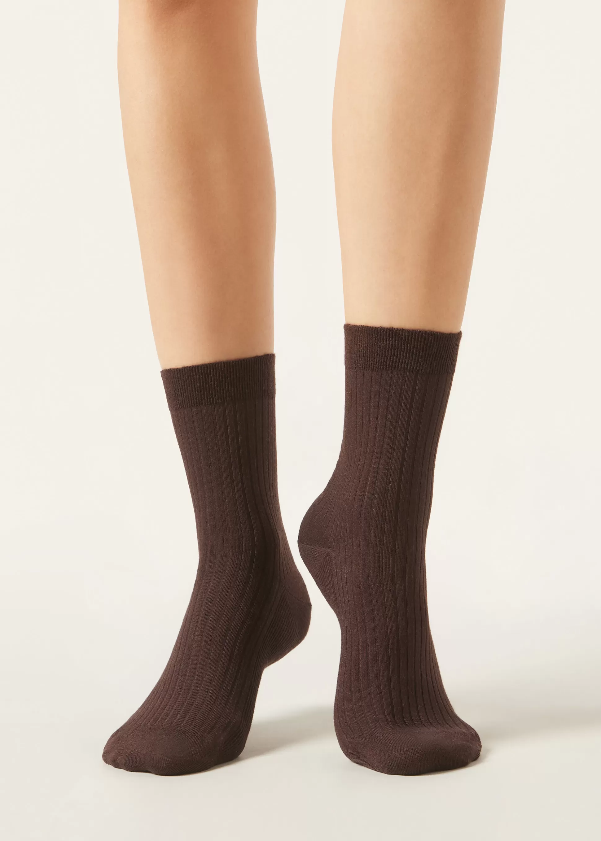 Calcetines Cortos-Calzedonia Calcetines Cortos con Cashmere Marrone