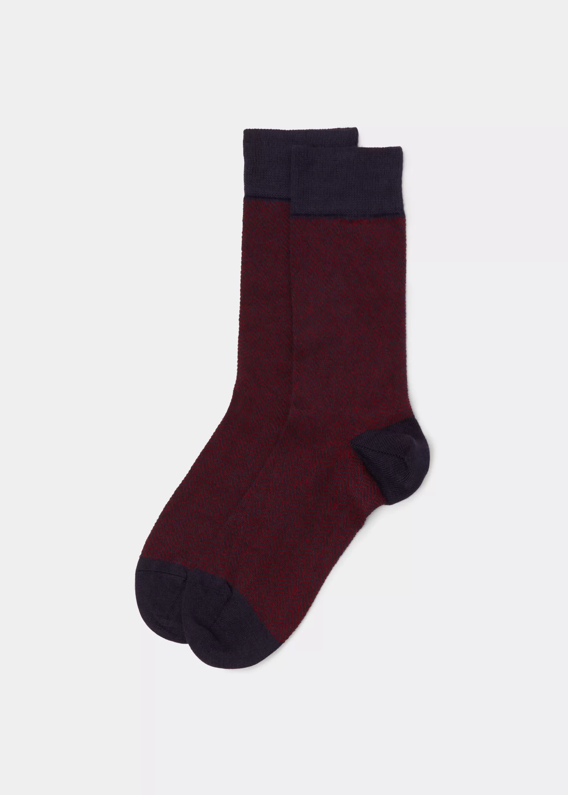 Calcetines Cortos-Calzedonia Calcetines Cortos Espiguilla Hombre Bluchevroncashmere