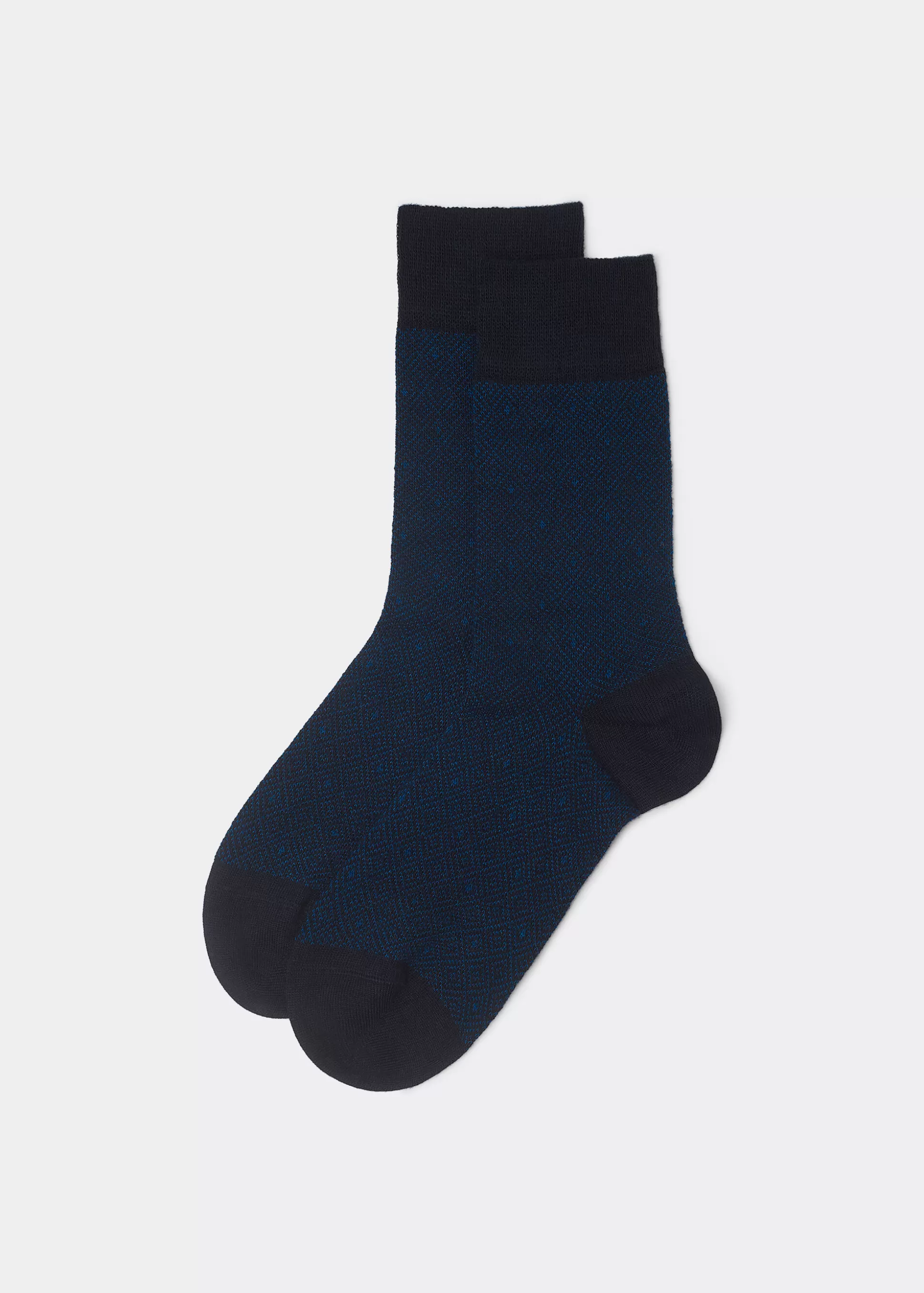 Calcetines Cortos-Calzedonia Calcetines Cortos Rombos Hombre Blurombicashmere