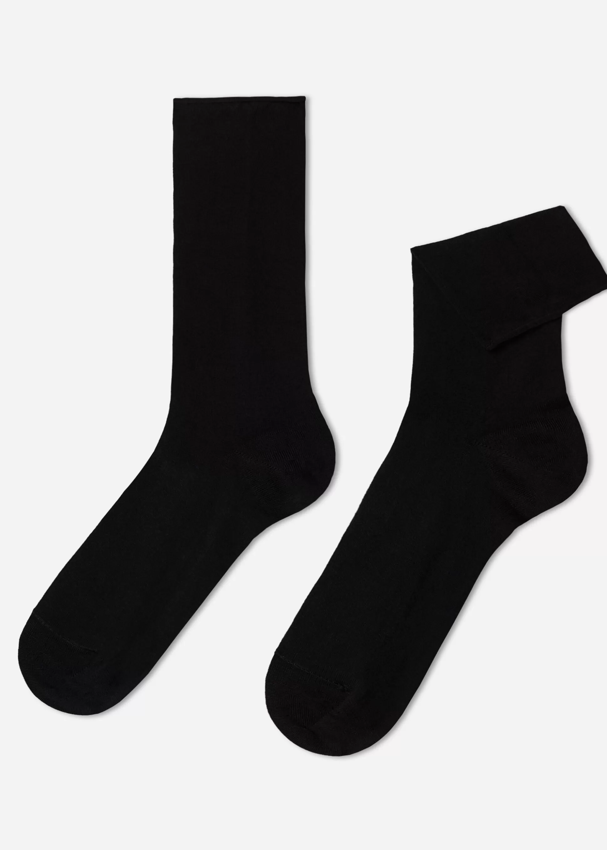 Calcetines Cortos-Calzedonia Calcetines de Hombre Sin Puño En Algodón Nero