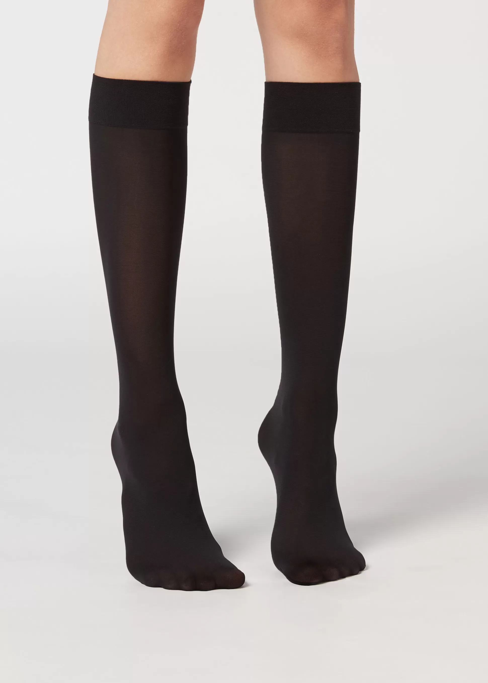 Medias Hasta La Rodilla | Calcetines Largos-Calzedonia Calcetines Ejecutivos Largos en Microfibra 30 Deniers