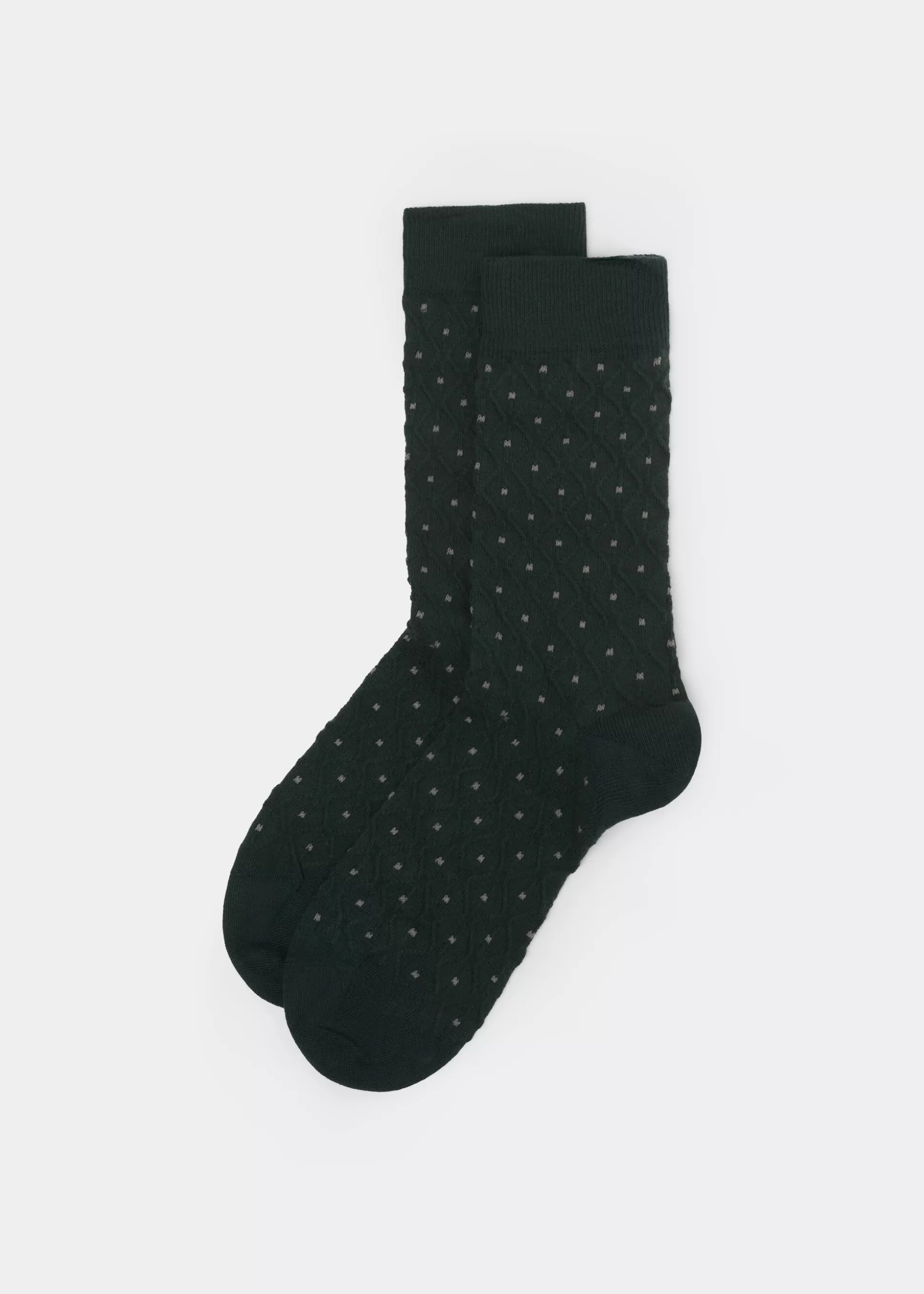 Calcetines Cortos-Calzedonia Calcetines Estampado Hombre Verdescurolavorazionerombi