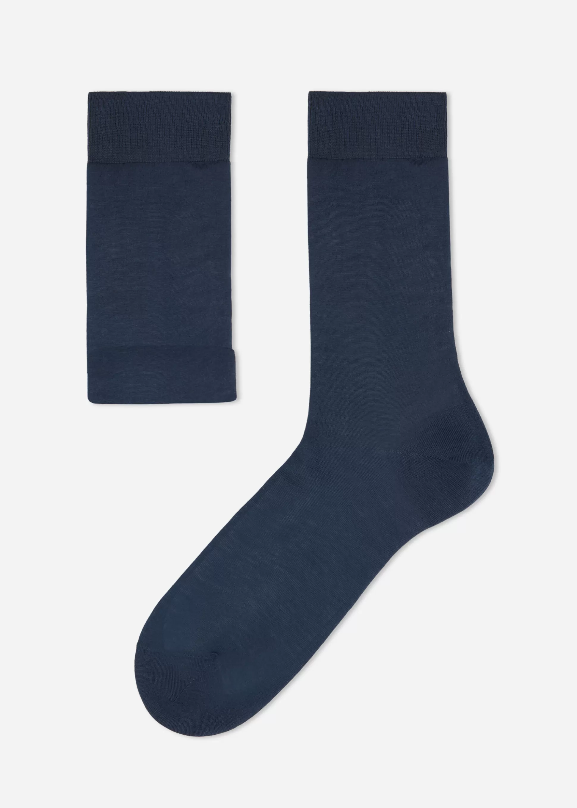 Calcetines Cortos-Calzedonia Calcetines Hombre con Hilo de Escócia Blugrigiochiaro