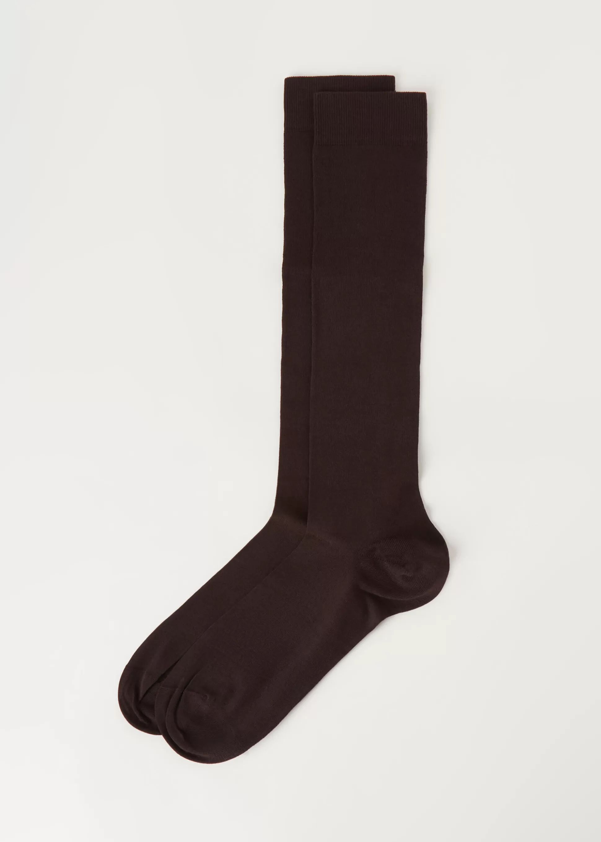 Calcetines Largos-Calzedonia Calcetines Largos de Hombre en Algodón Marrone