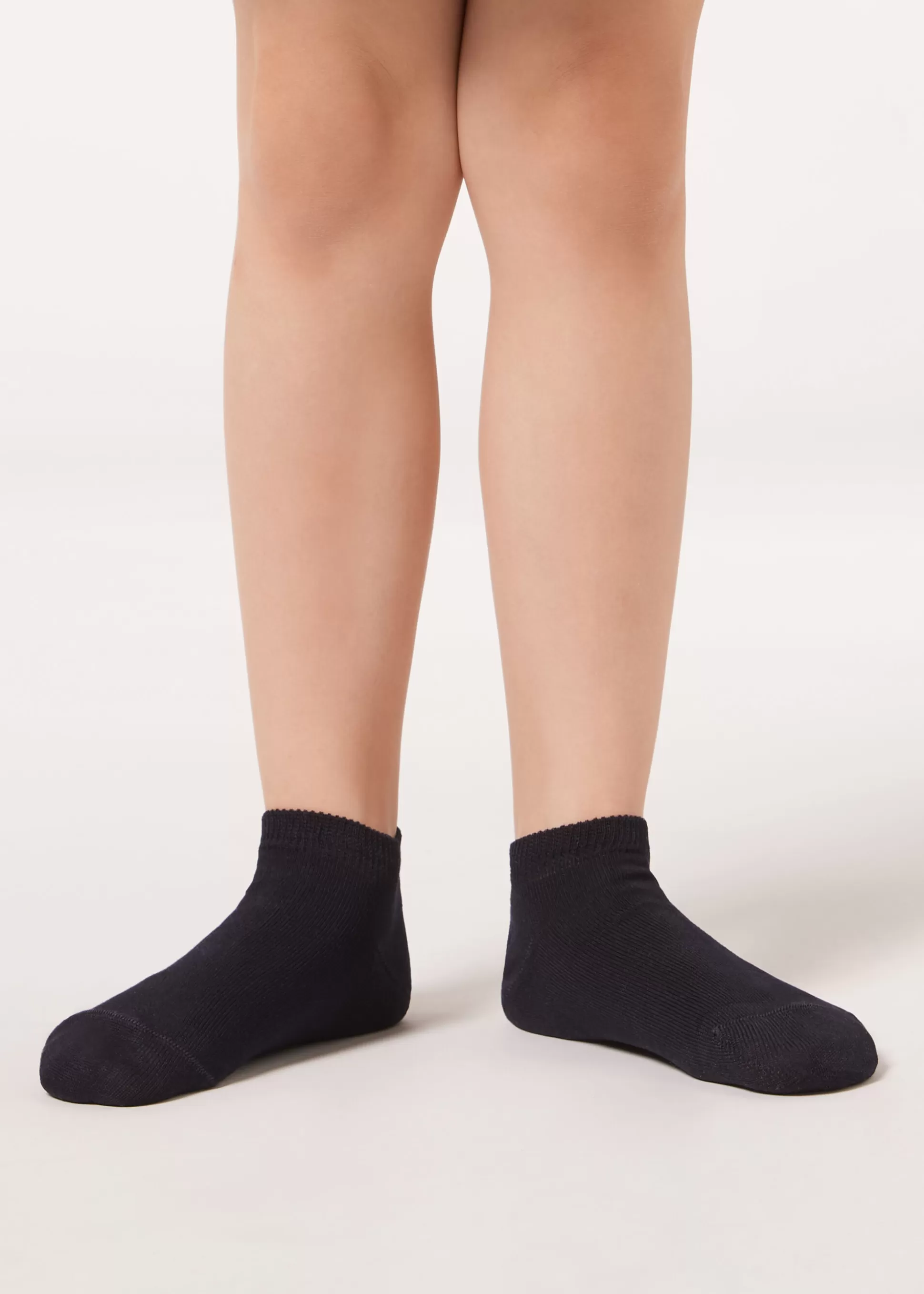 Calcetines Cortos | Calcetines Cortos-Calzedonia Calcetines Tobilleros de Algodón Ligero para Niños Blu