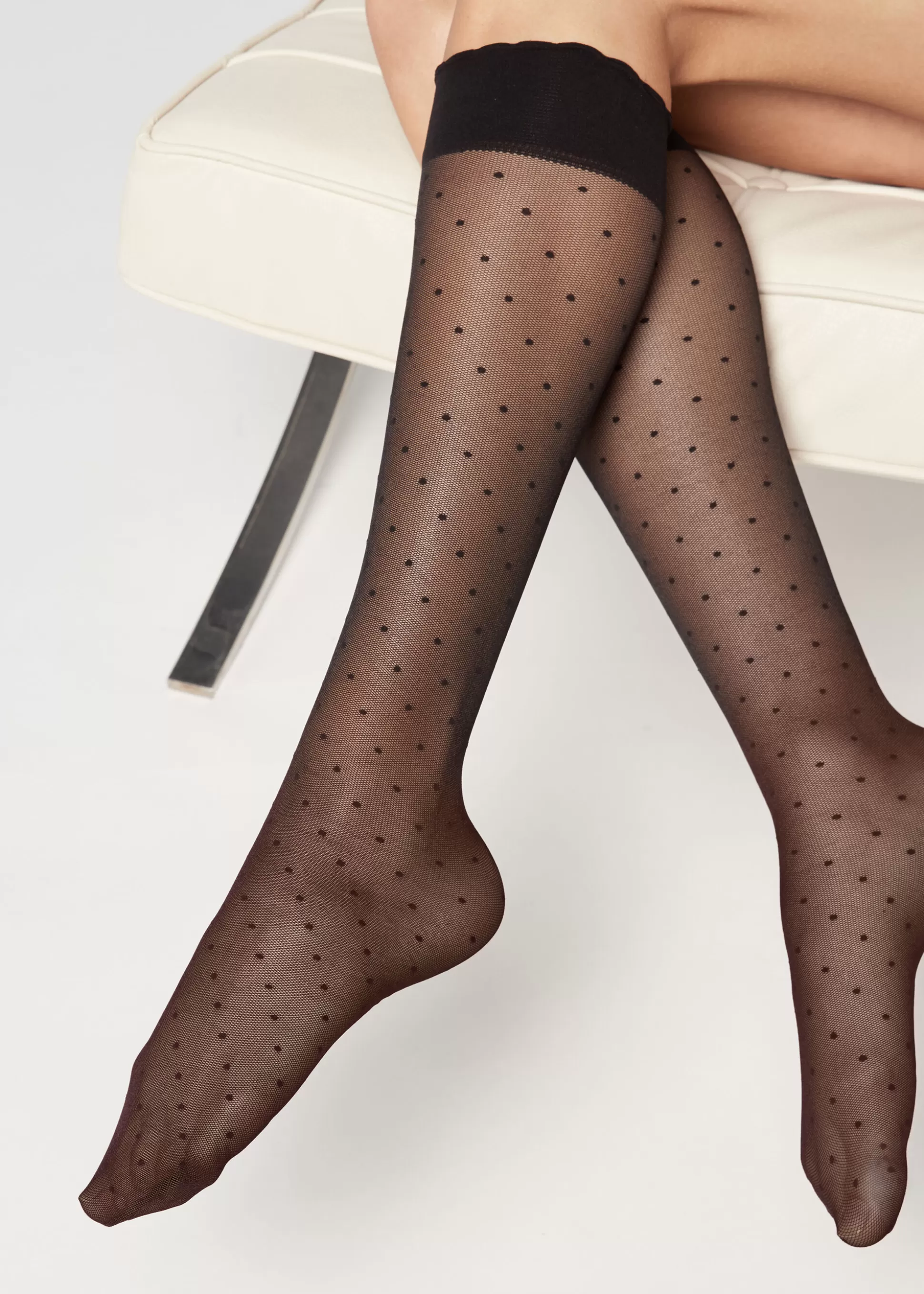 Medias Hasta La Rodilla | Calcetines Largos-Calzedonia Calcetín Ejecutivo Media Estampado Por La Rodilla