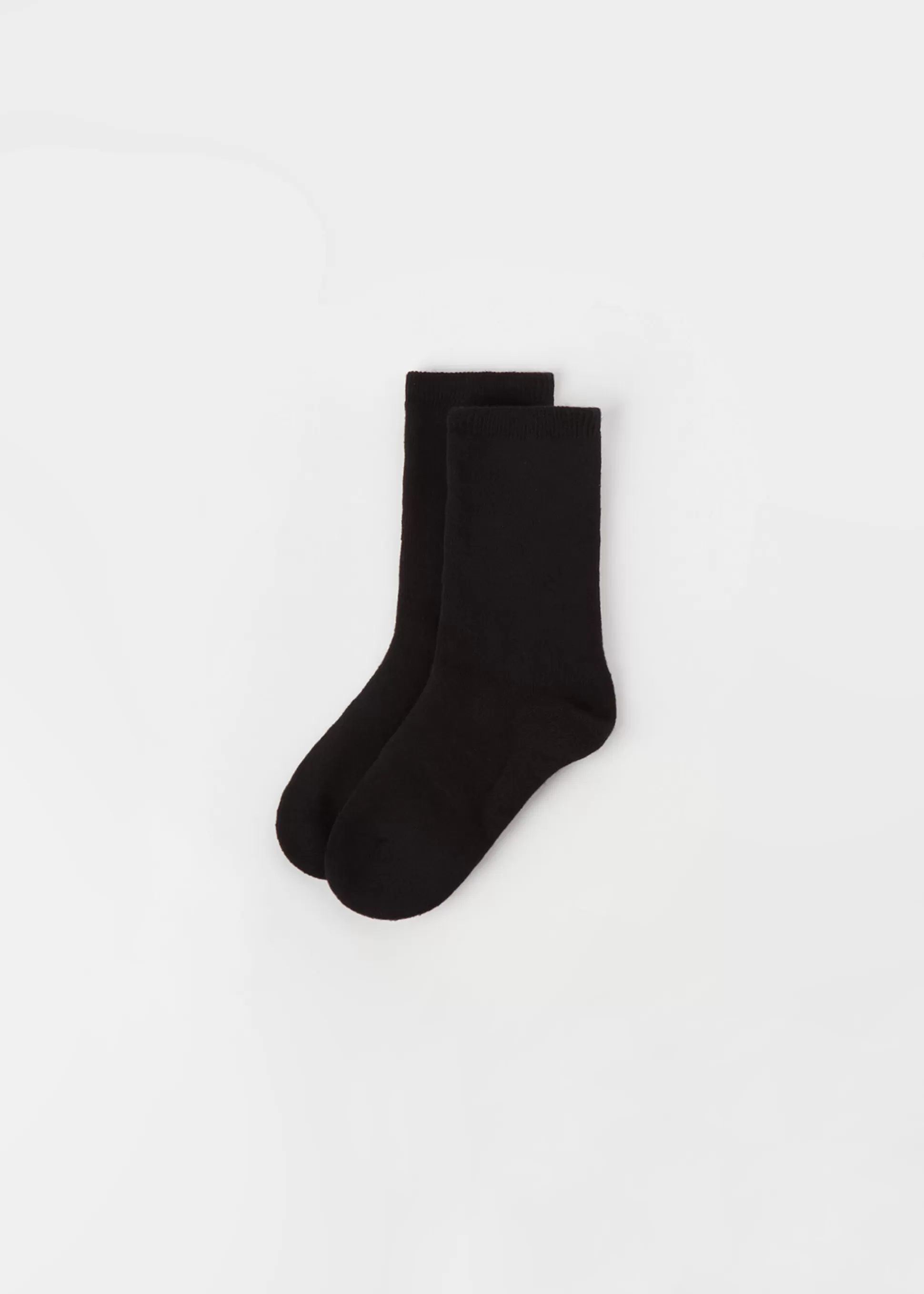 Calcetines Cortos | Calcetines Cortos-Calzedonia Calcetín térmico para niños en algodón Nero