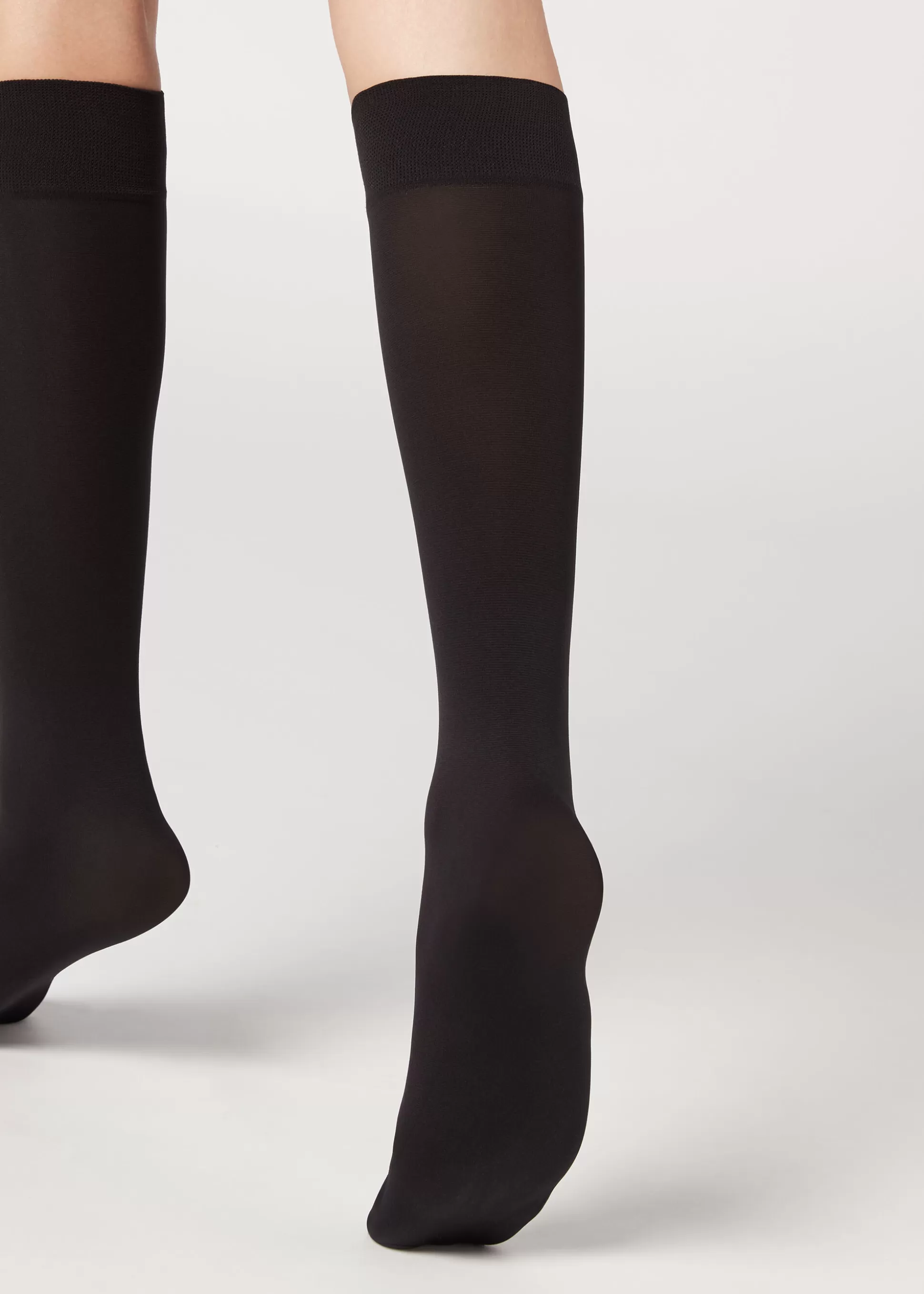 Medias Hasta La Rodilla | Calcetines Largos-Calzedonia Ejecutivos Largos en Microfibra 60 Deniers Tupidos