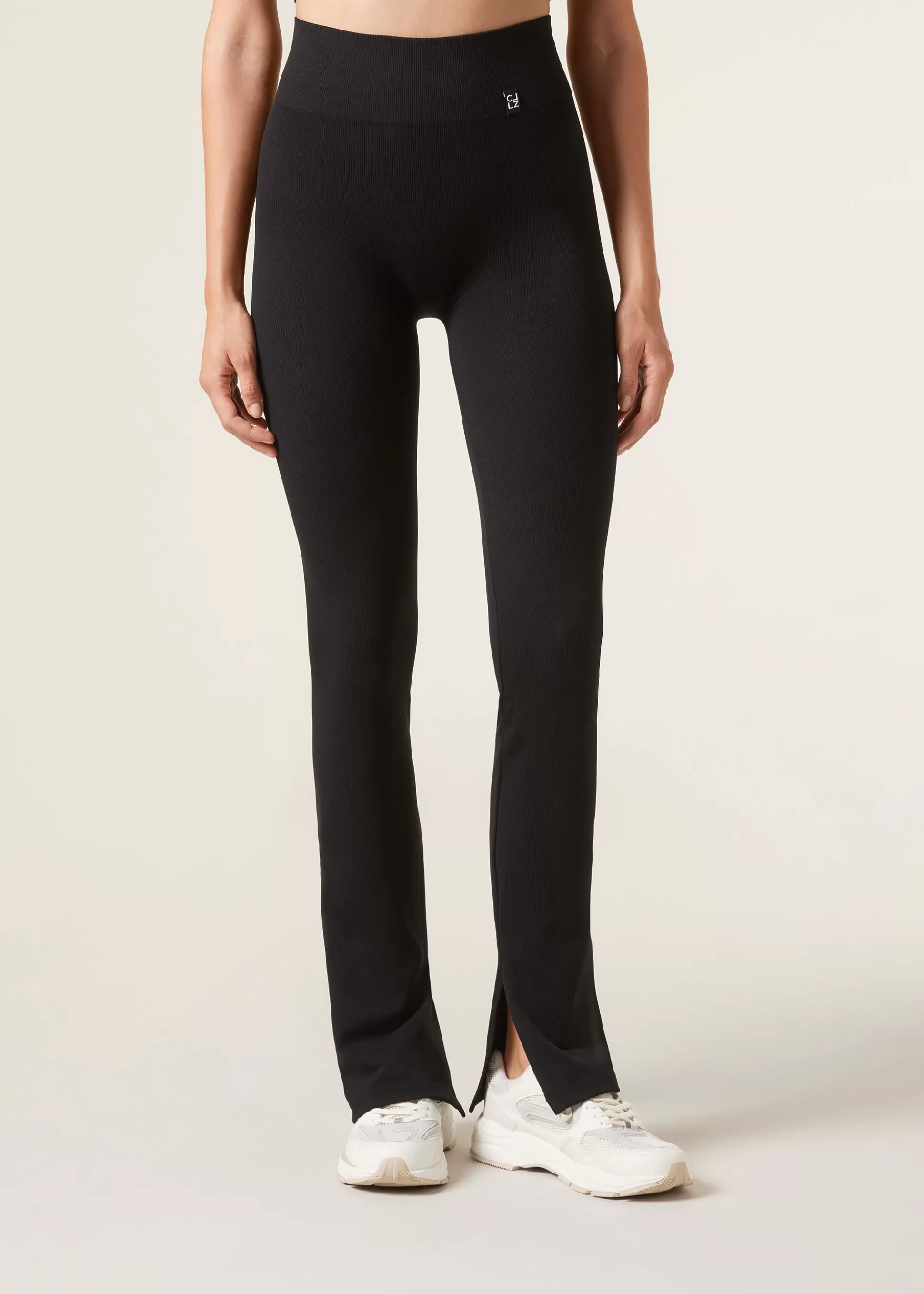 Leggings Leggings | Pantalones-Calzedonia Legging Flare Deportivo Con Abertura Inferior