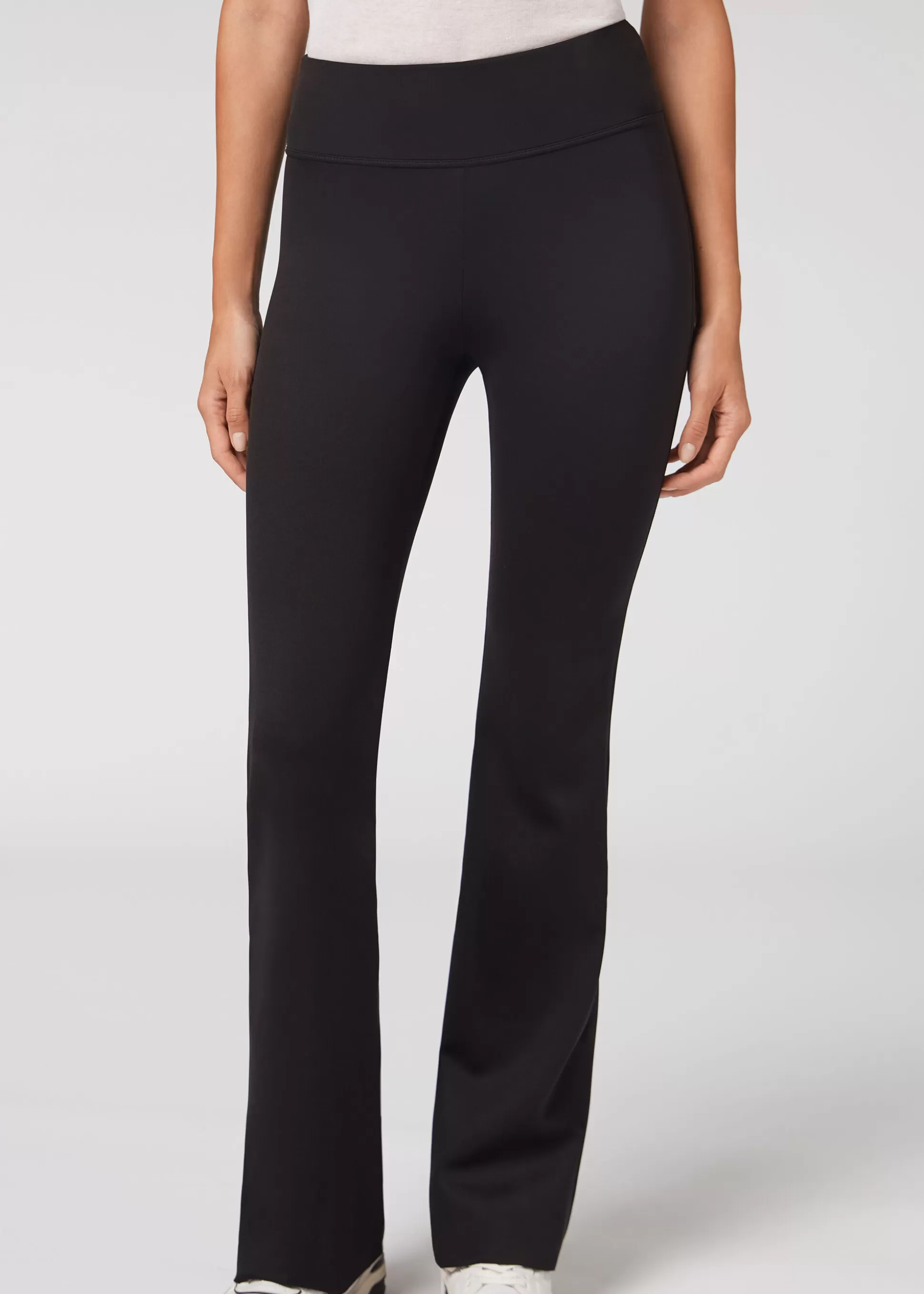 Leggings Leggings | Pantalones-Calzedonia Legging Flare Efecto Tacto Neopreno