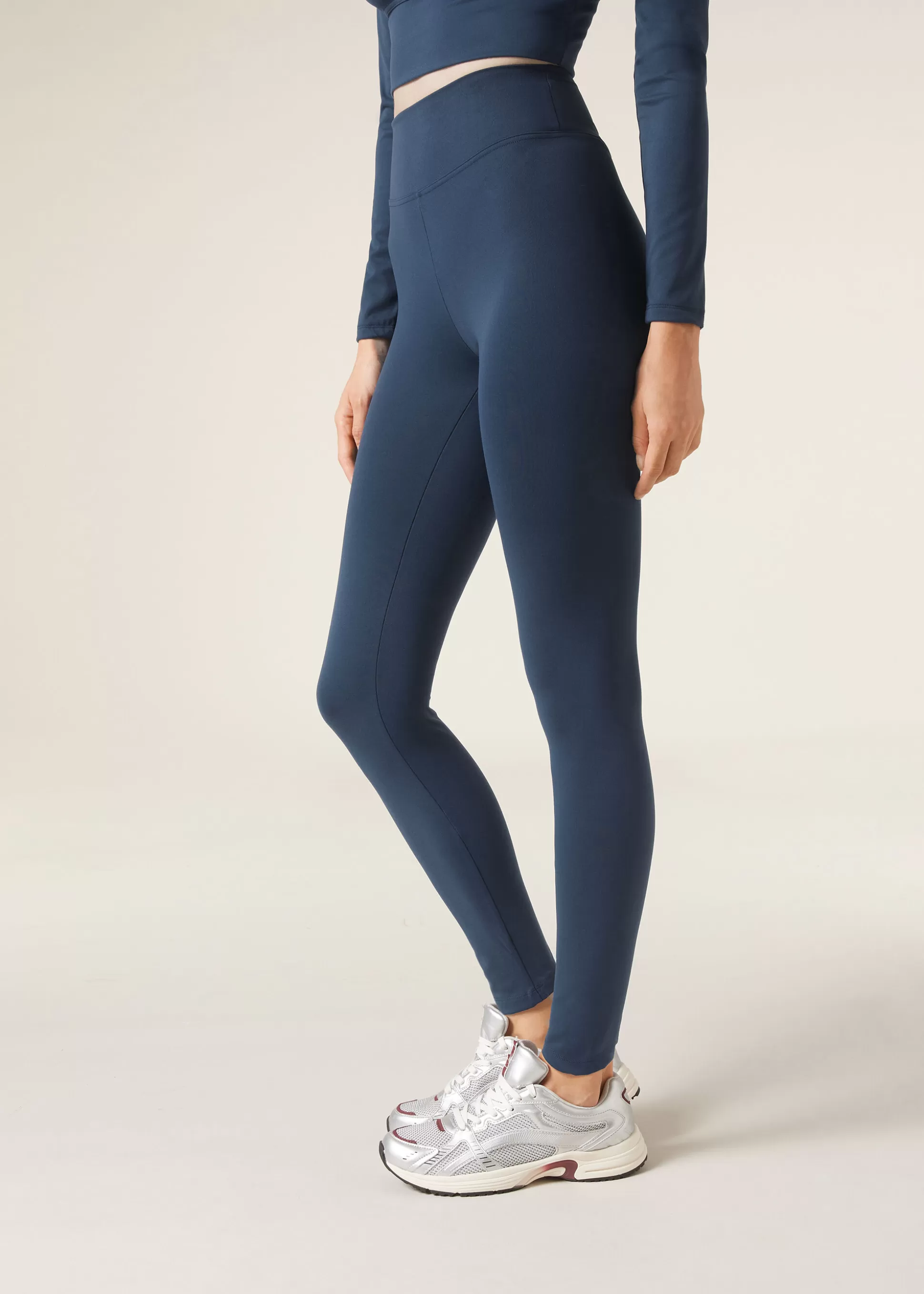 Leggings Leggings | Leggings-Calzedonia Legging Palazzo Tejido Soft Bluscuro