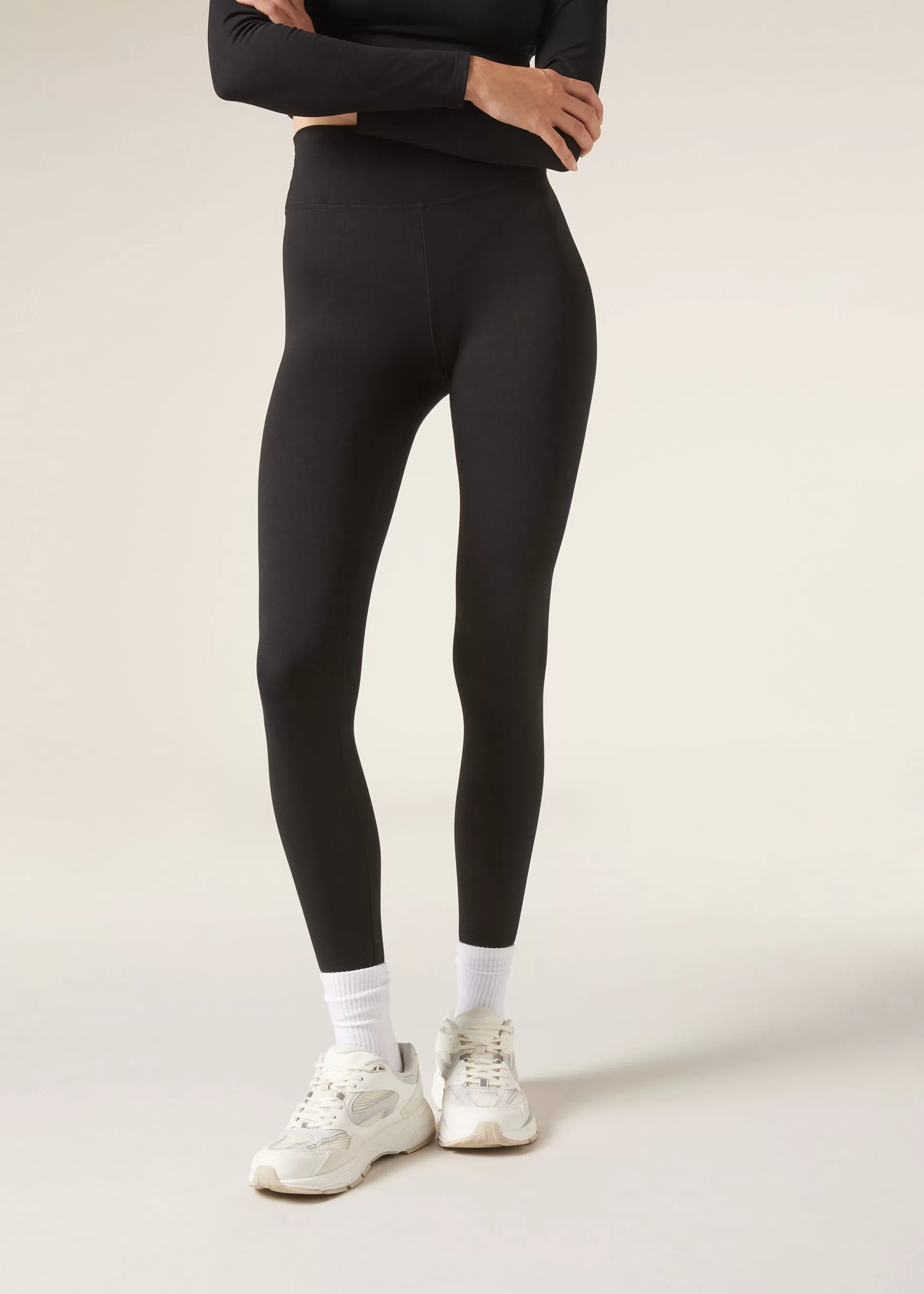 Leggings Leggings | Leggings-Calzedonia Legging Palazzo Tejido Soft Negro