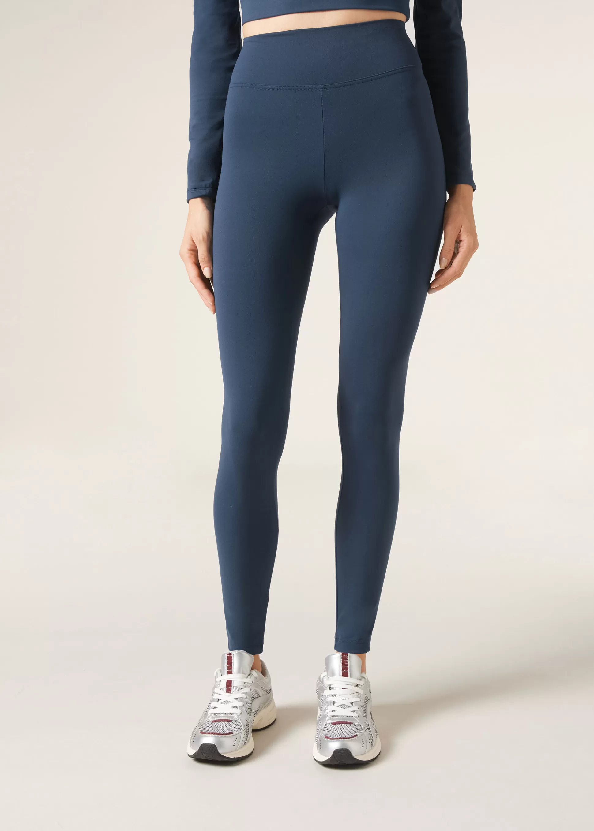 Leggings Leggings | Leggings-Calzedonia Legging Palazzo Tejido Soft Bluscuro