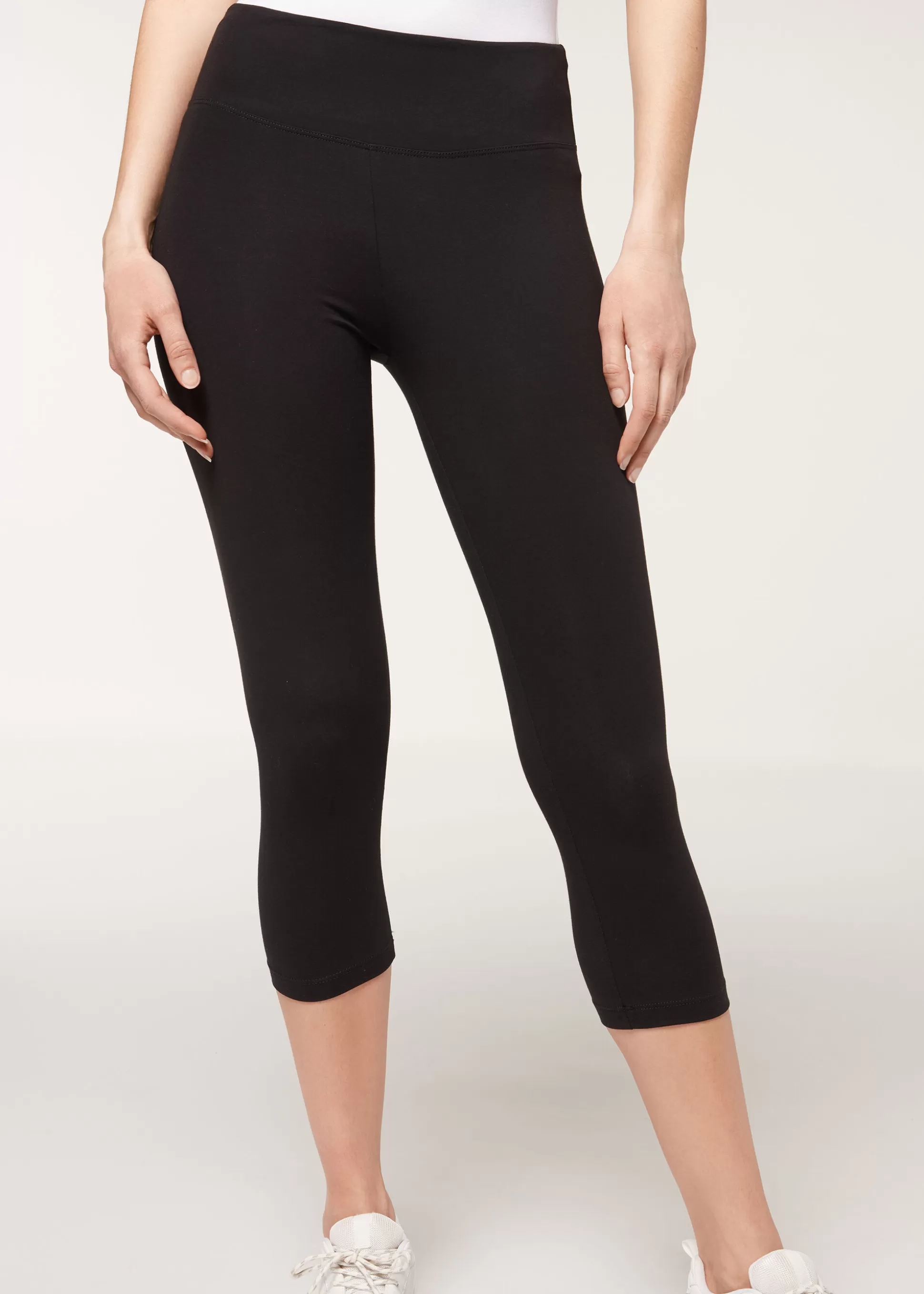 Leggings Leggings | Leggings-Calzedonia Leggings Capri De Algodón Ligero