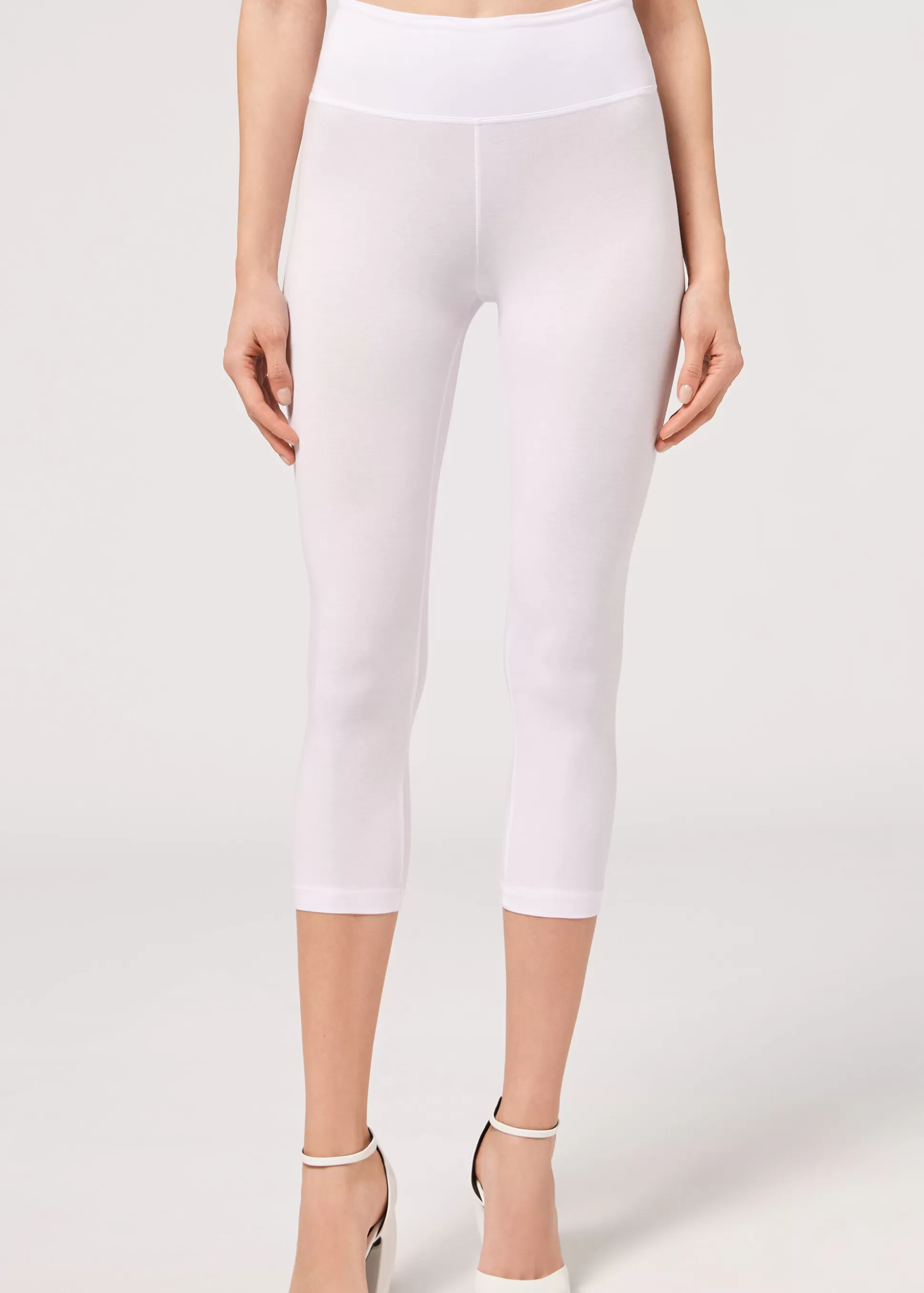 Leggings Leggings | Leggings-Calzedonia Leggings Capri De Algodón Ligero