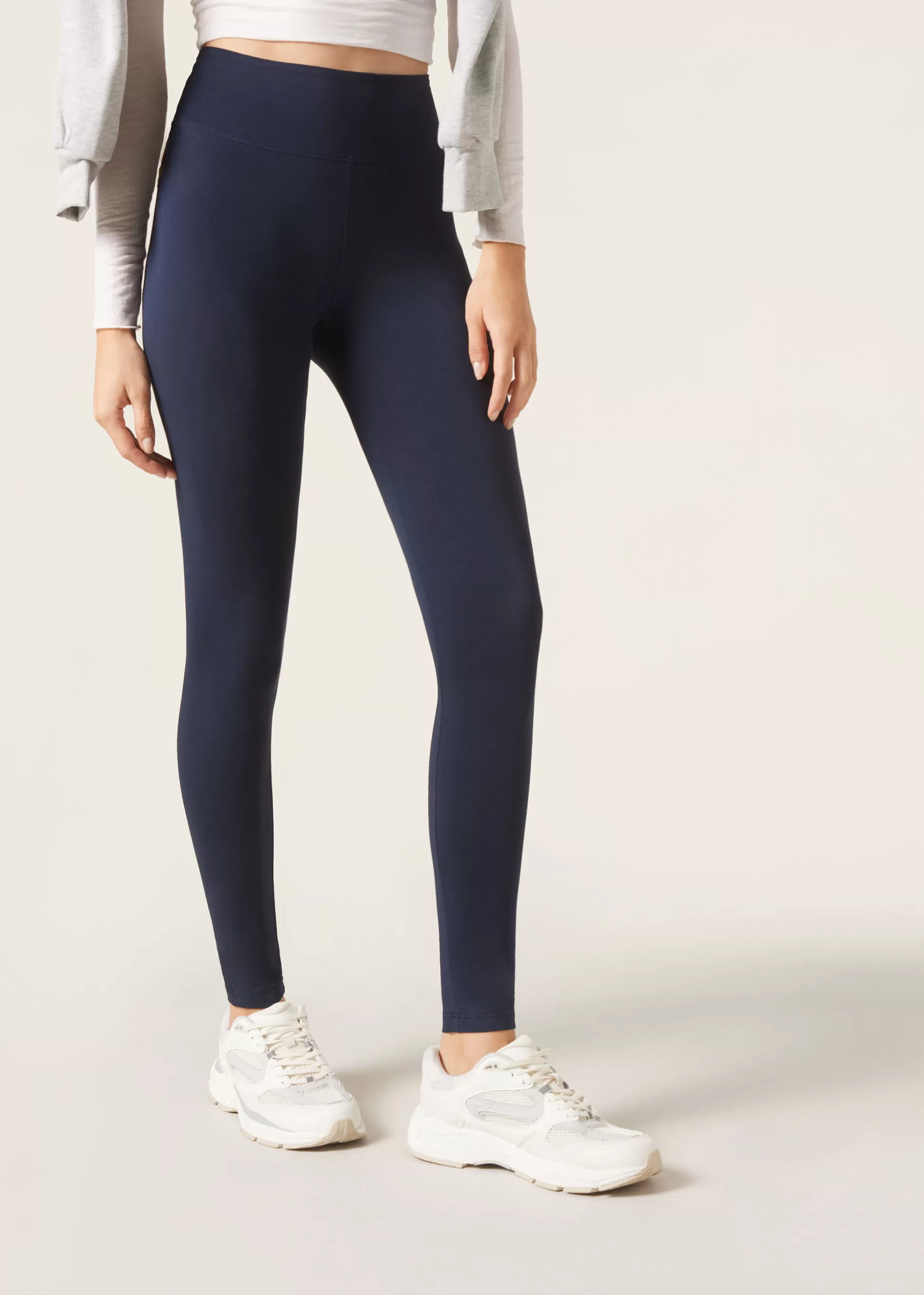 Leggings Leggings | Leggings-Calzedonia Leggings De Algodón Ligero Azulintenso