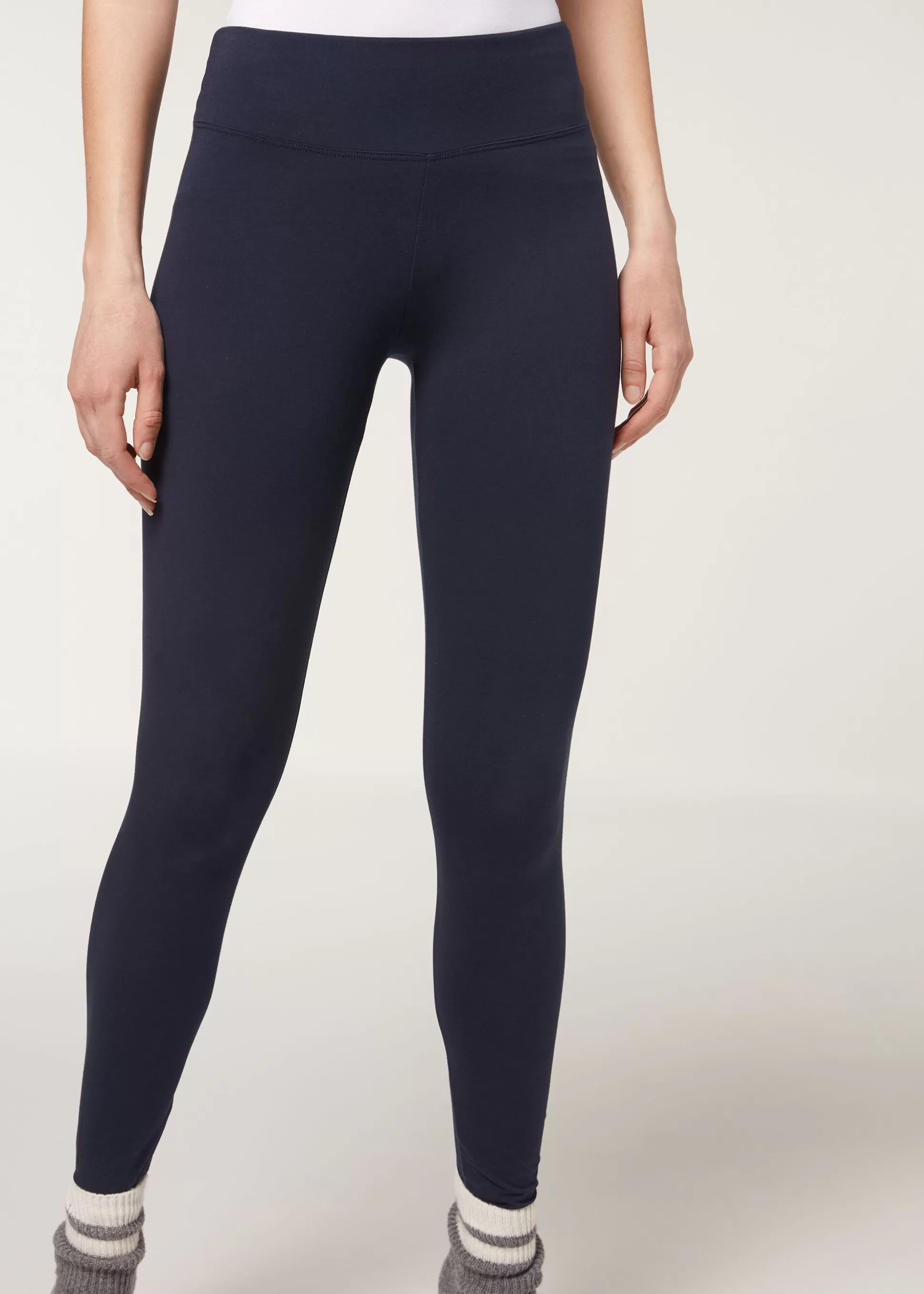 Leggings Leggings | Leggings-Calzedonia Leggings De Algodón Ligero Azulintenso