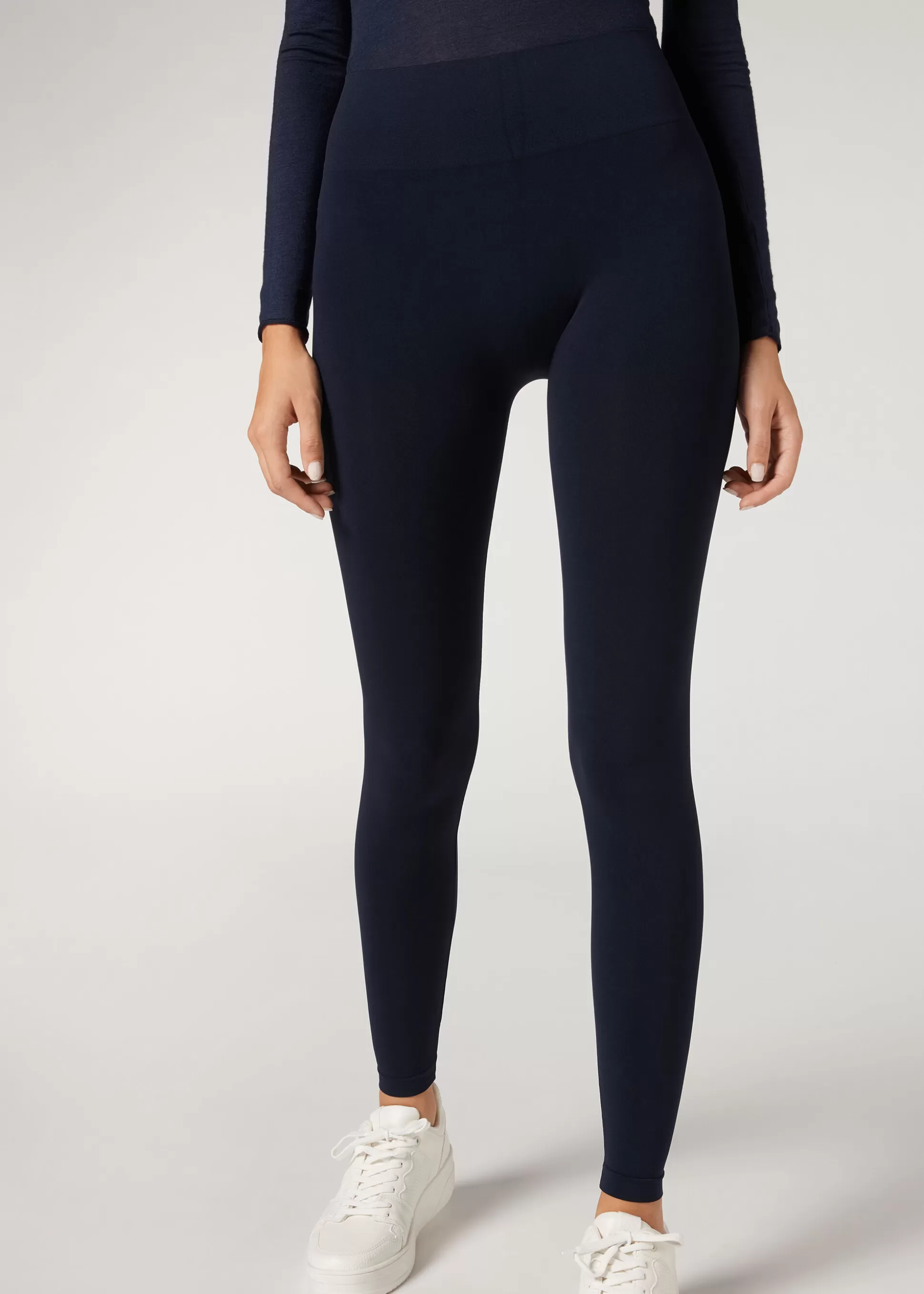 Leggings Leggings | Leggings-Calzedonia Leggings De Microfibra Ultratupidos Azulintenso