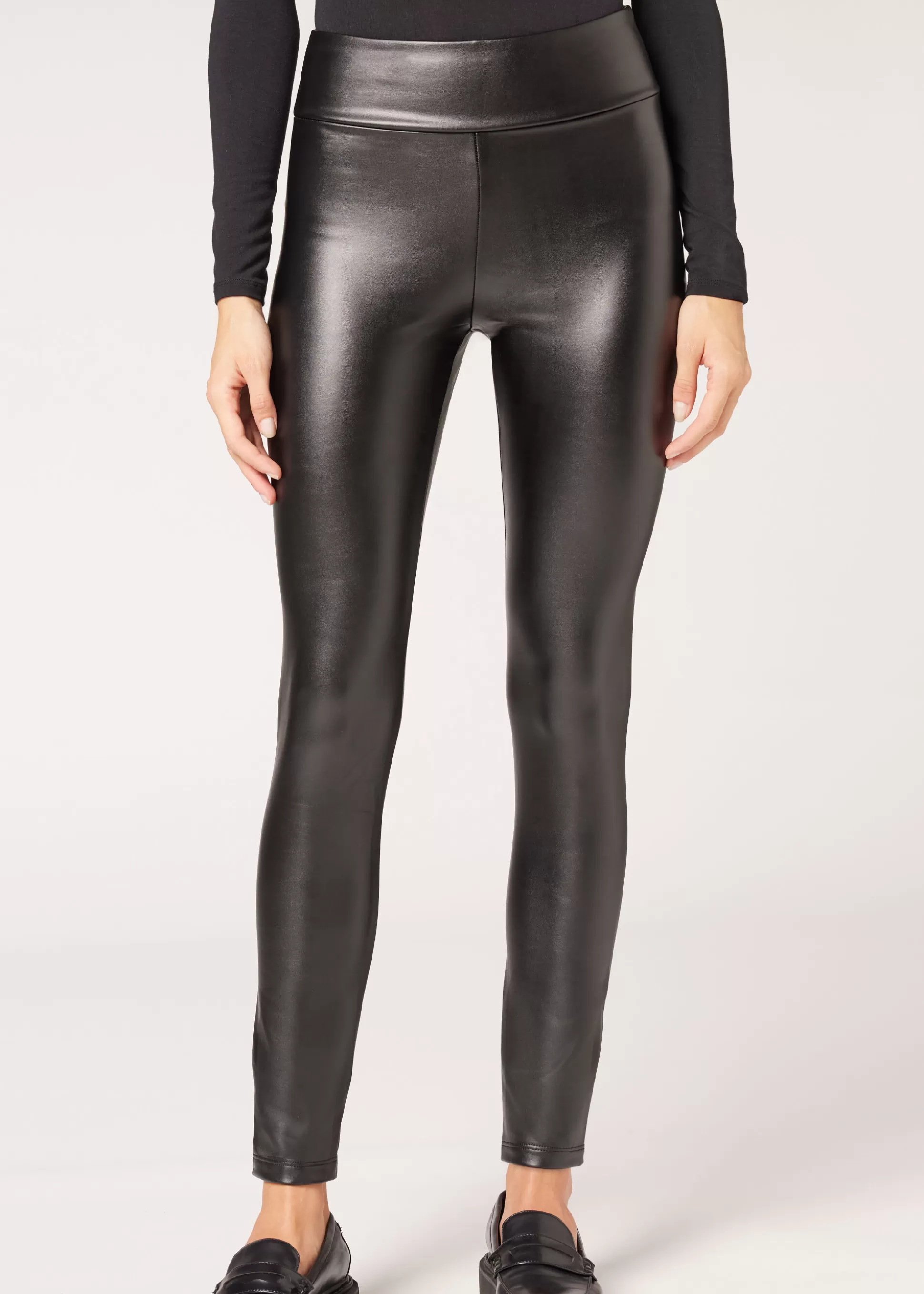 Pantalones | Leggings-Calzedonia Leggings Efecto Piel Térmicos