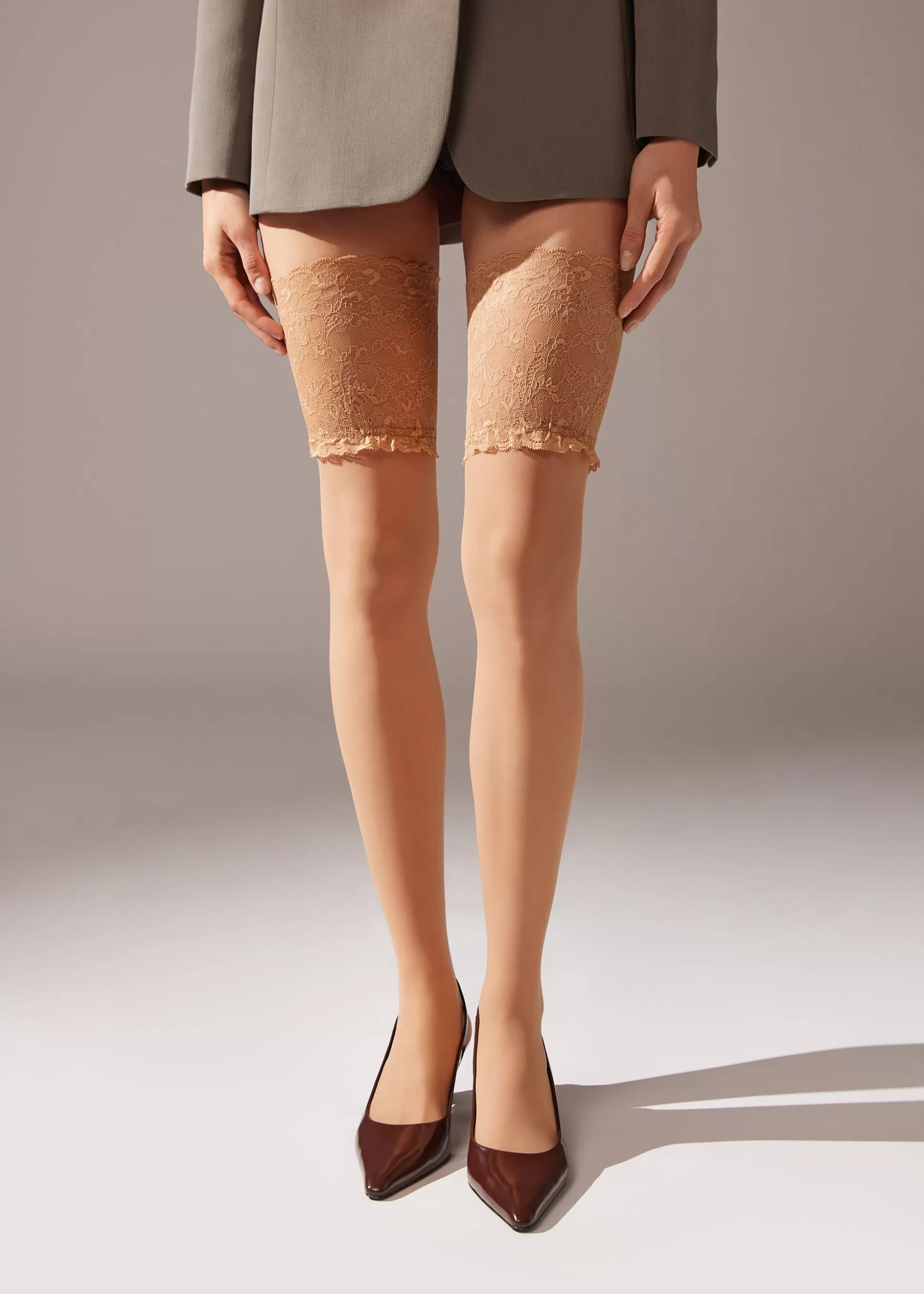 Medias-Calzedonia Medias Con Silicona 20 Deniers Nude3-seta