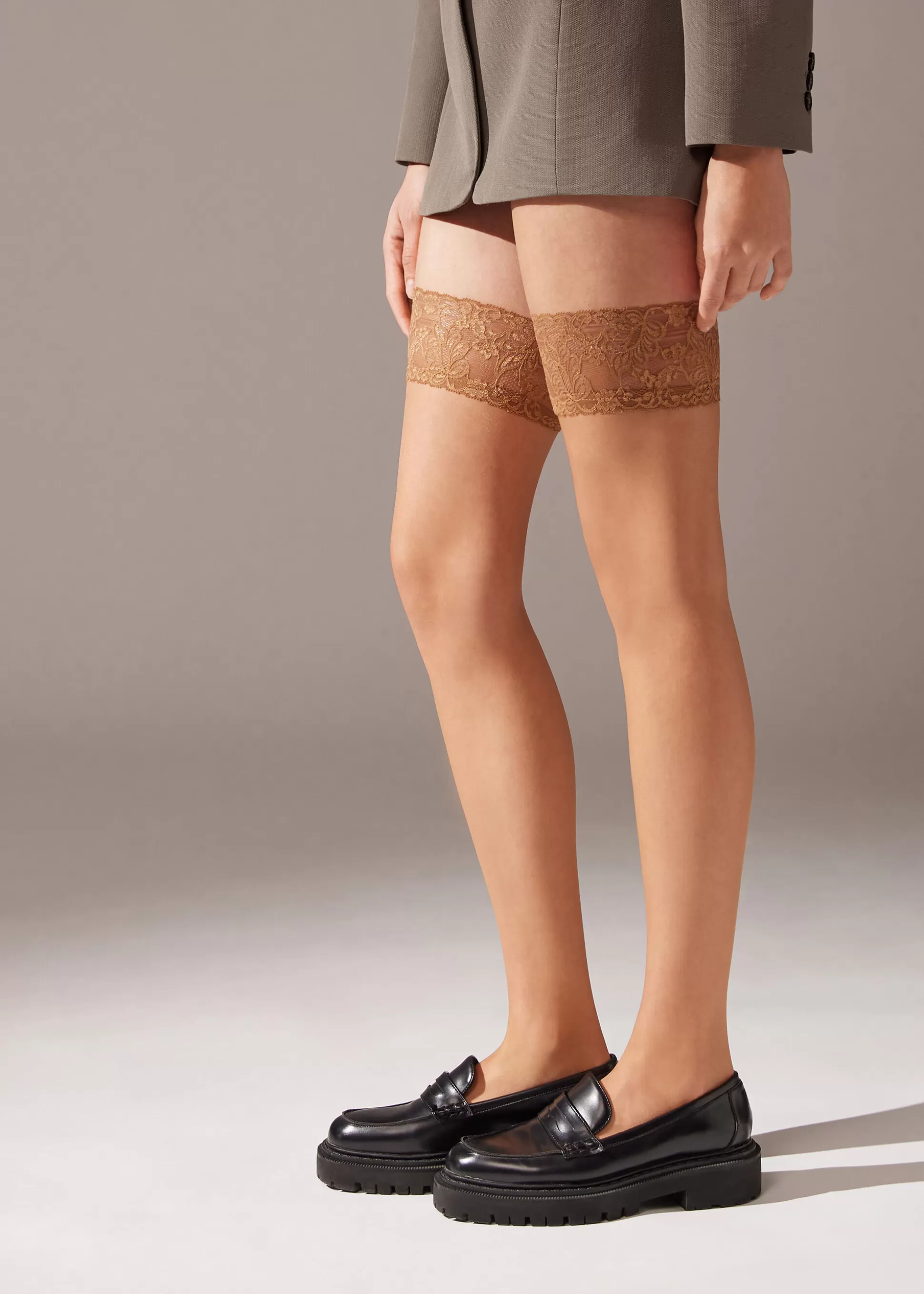 Medias-Calzedonia Medias Con Silicona Veladas 8 Deniers Nude7-bronze