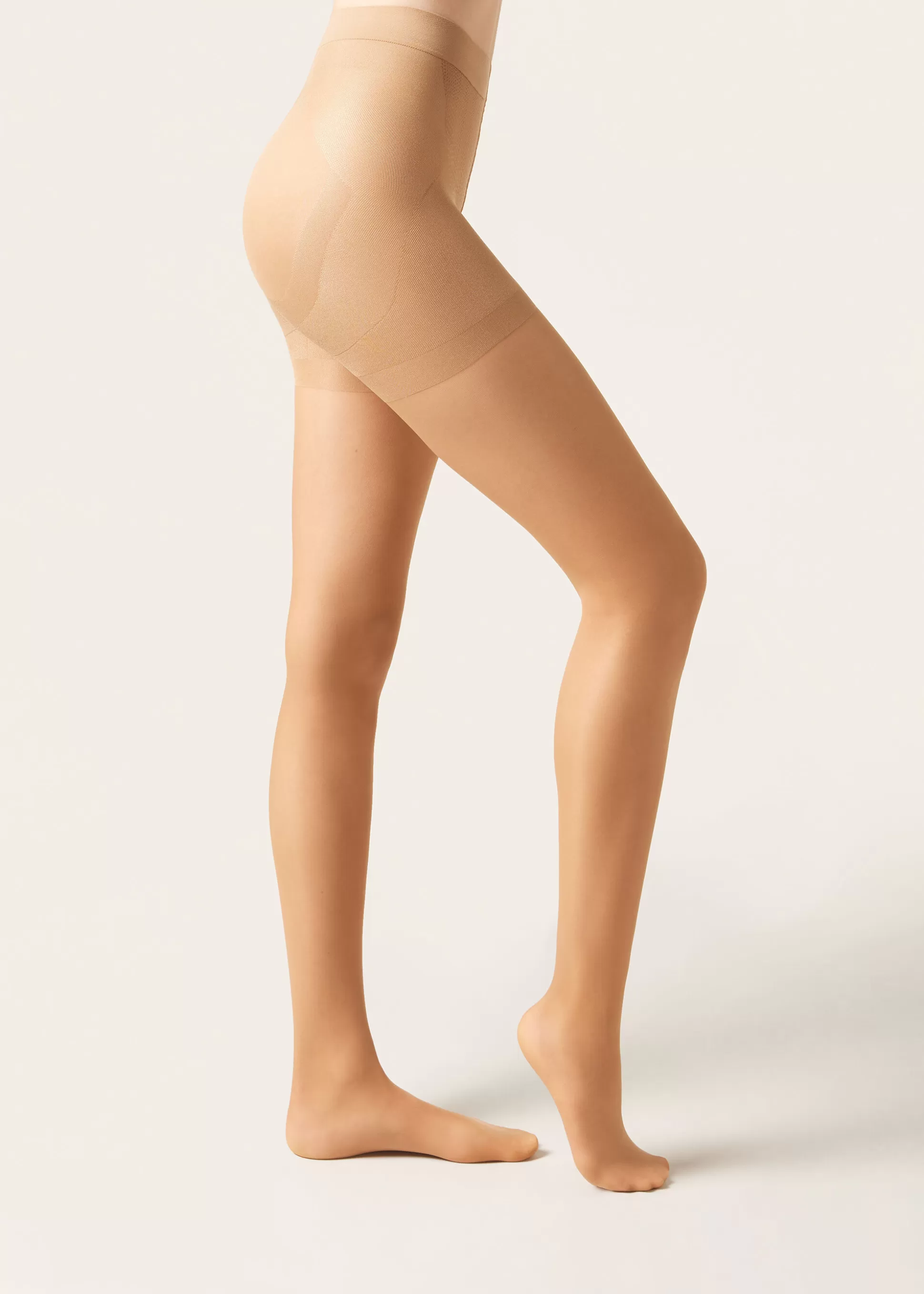 Pantis Transparentes-Calzedonia Pantis Transparentes 30 Deniers Strong Sculpt Nude7-bronze