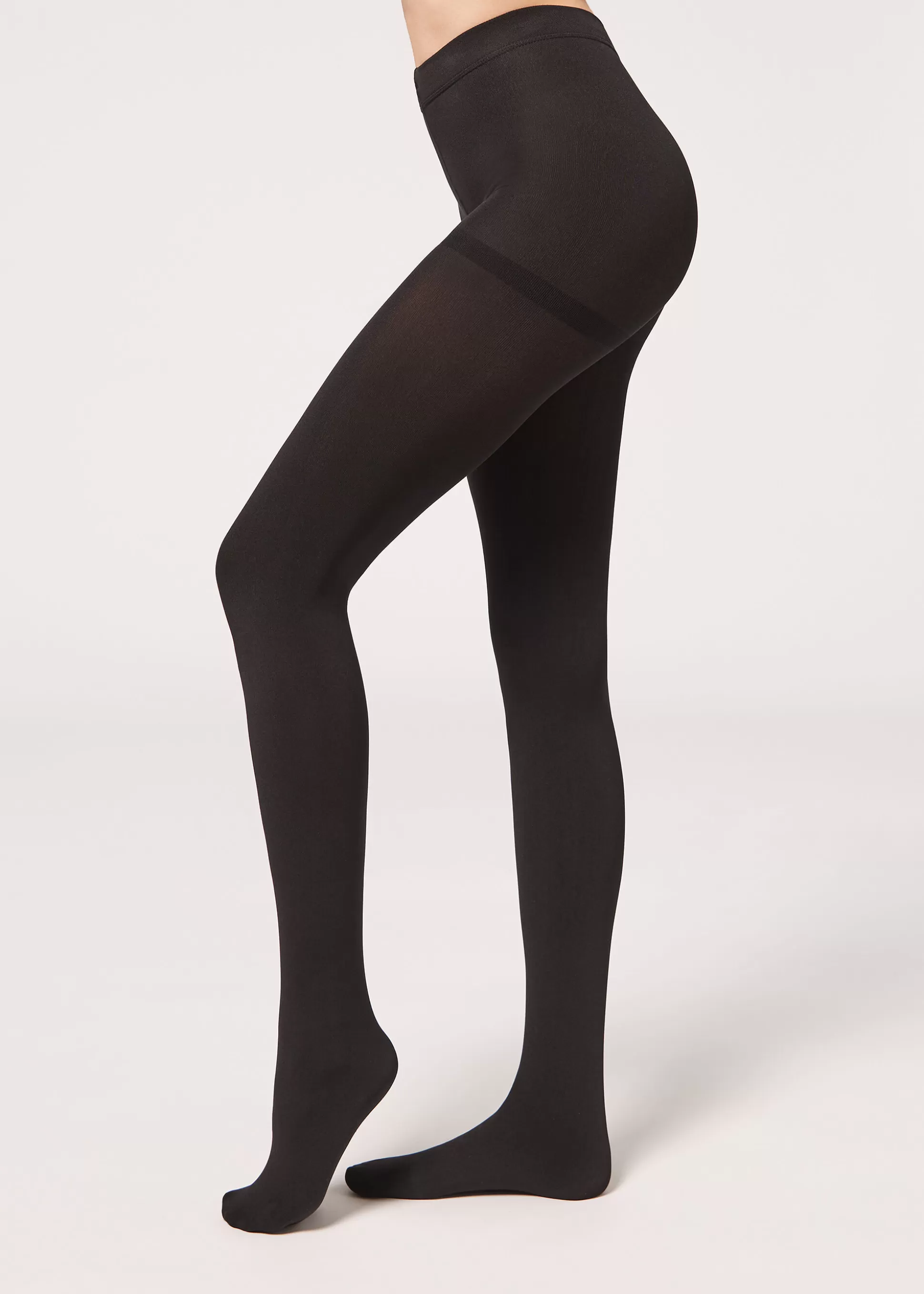 Pantis Tupidos-Calzedonia Pantis Térmicos Ultra Tupidos Negro