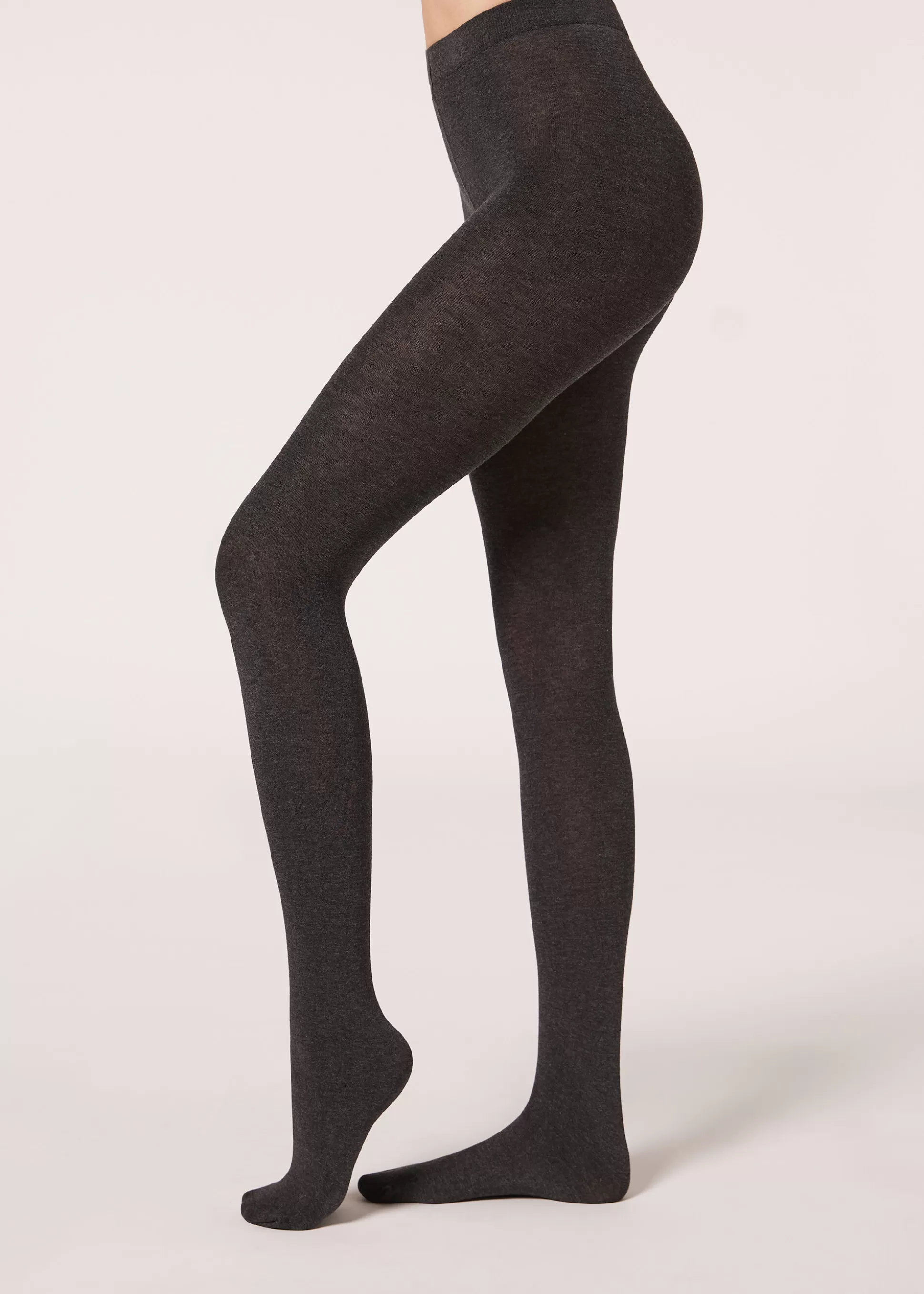 Pantis Tupidos-Calzedonia Pantis Tupidos De Modal y Cashmere Grigiomélangescuro