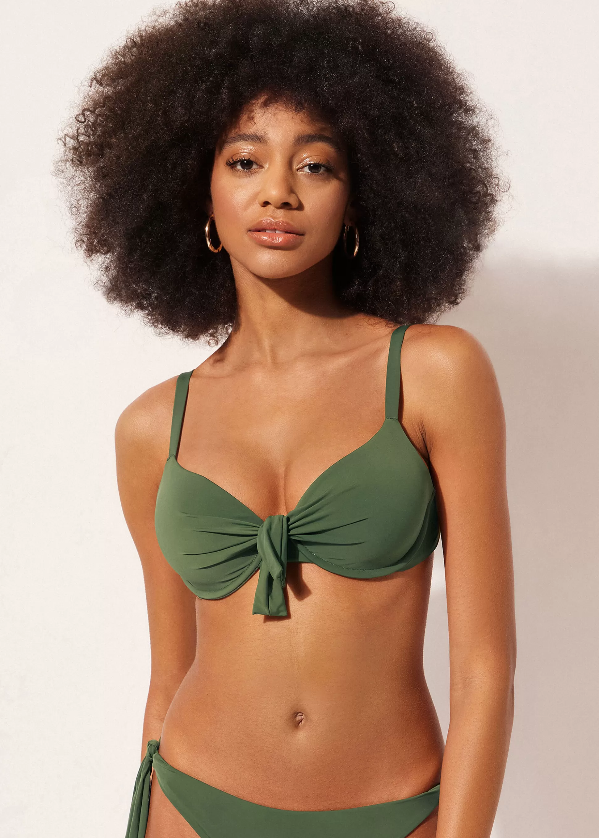 Bikini | Tops Bikini-Calzedonia Push-up Relleno Ligero Bikini Indonesia Indonesiapalmgreen